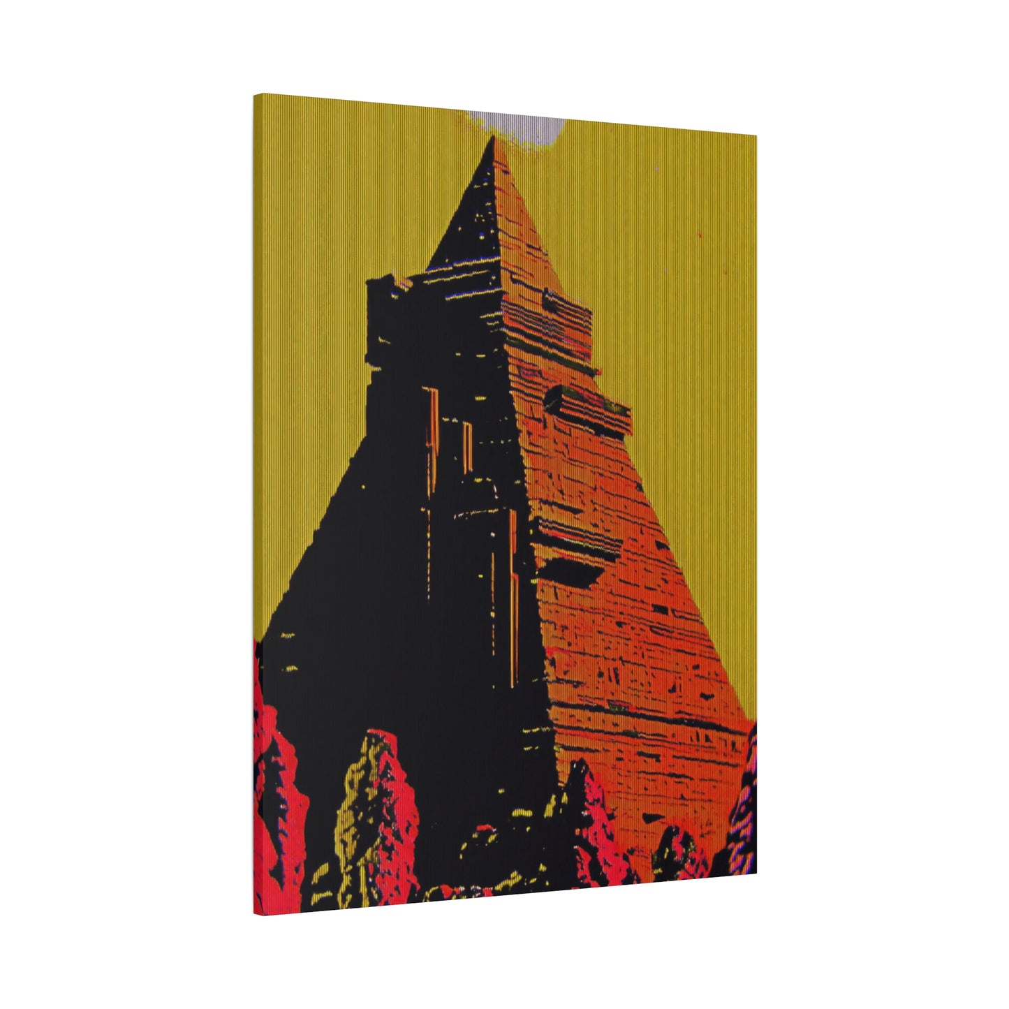 Retro Fantasy Canvas Art - A dreem of the Pyramid of Giza 🔺