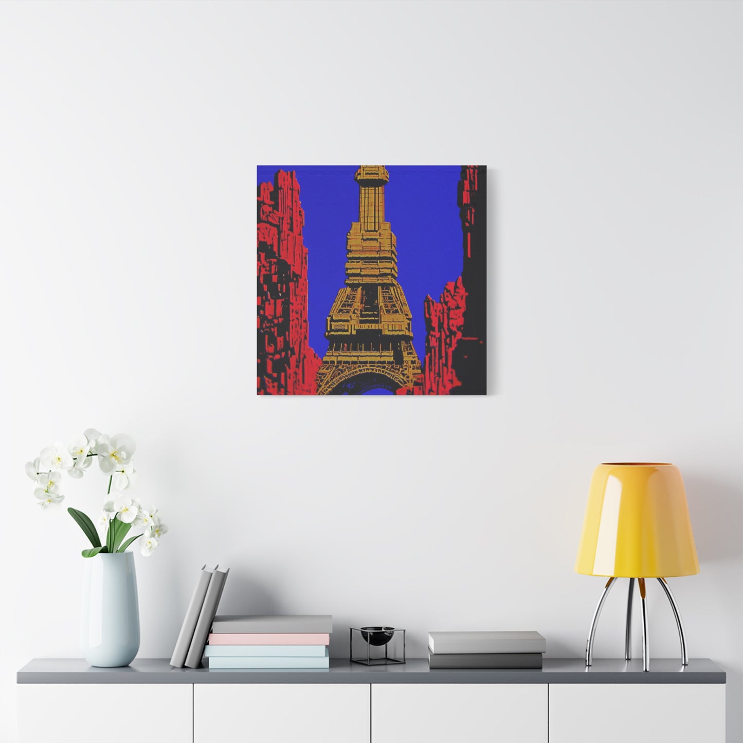 Retro Fantasy Canvas Art - A dreem of the Eiffel Tower 🗼