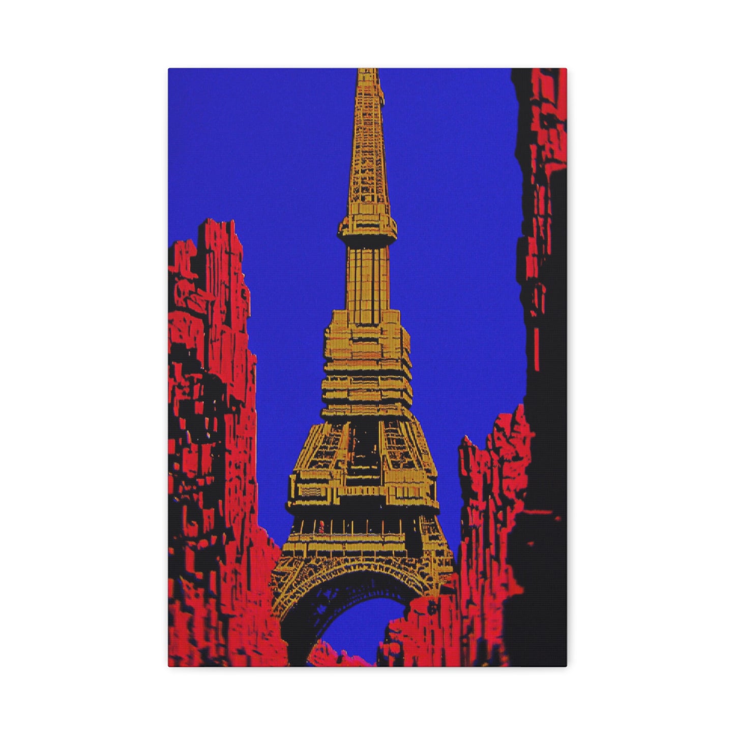 Retro Fantasy Canvas Art - A dreem of the Eiffel Tower 🗼