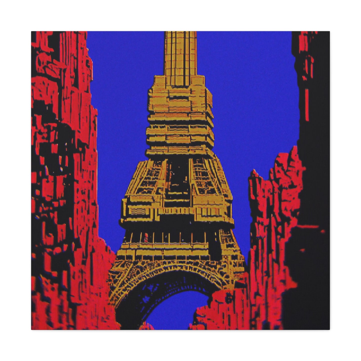 Retro Fantasy Canvas Art - A dreem of the Eiffel Tower 🗼