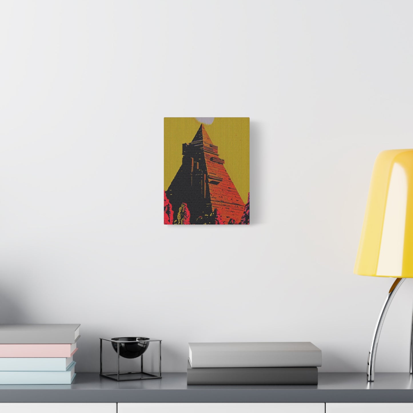 Retro Fantasy Canvas Art - A dreem of the Pyramid of Giza 🔺