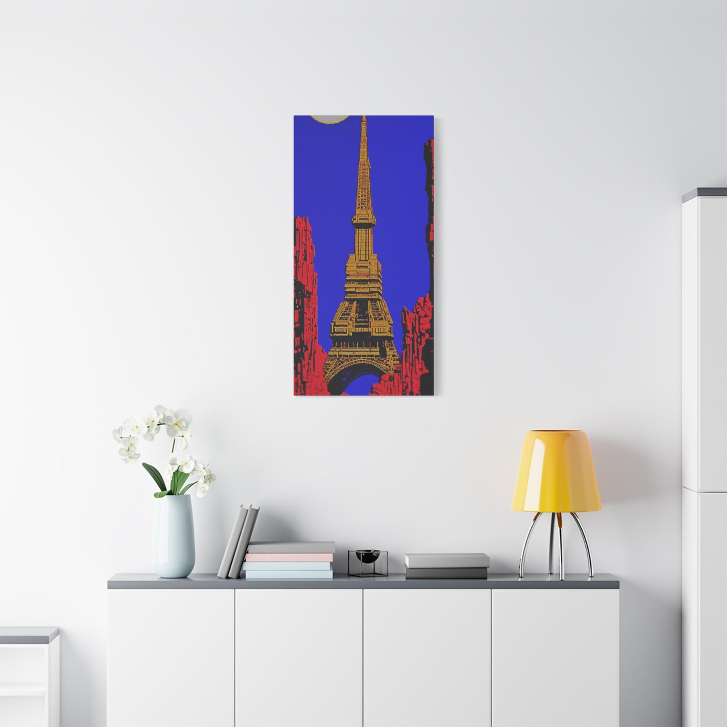 Retro Fantasy Canvas Art - A dreem of the Eiffel Tower 🗼