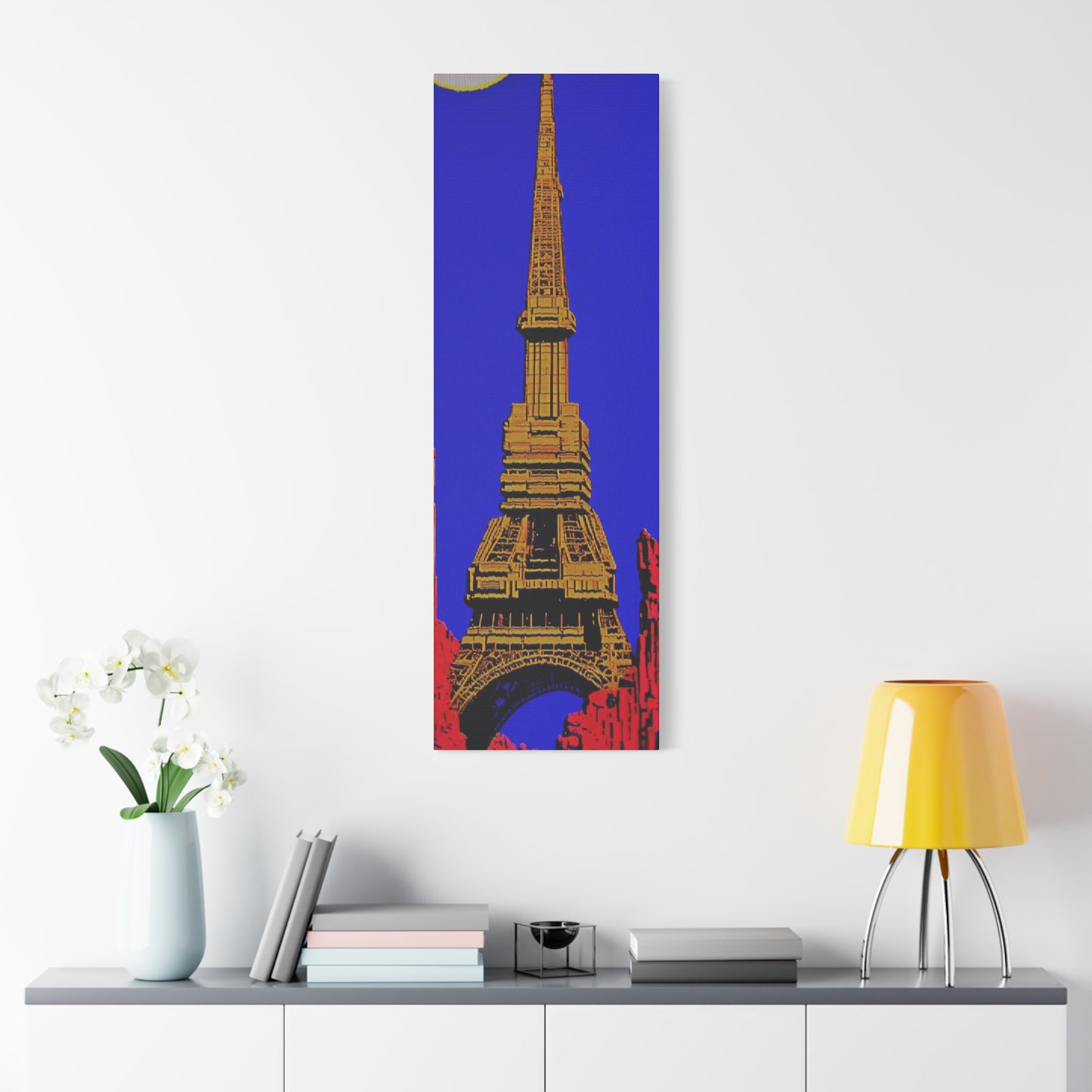 Retro Fantasy Canvas Art - A dreem of the Eiffel Tower 🗼