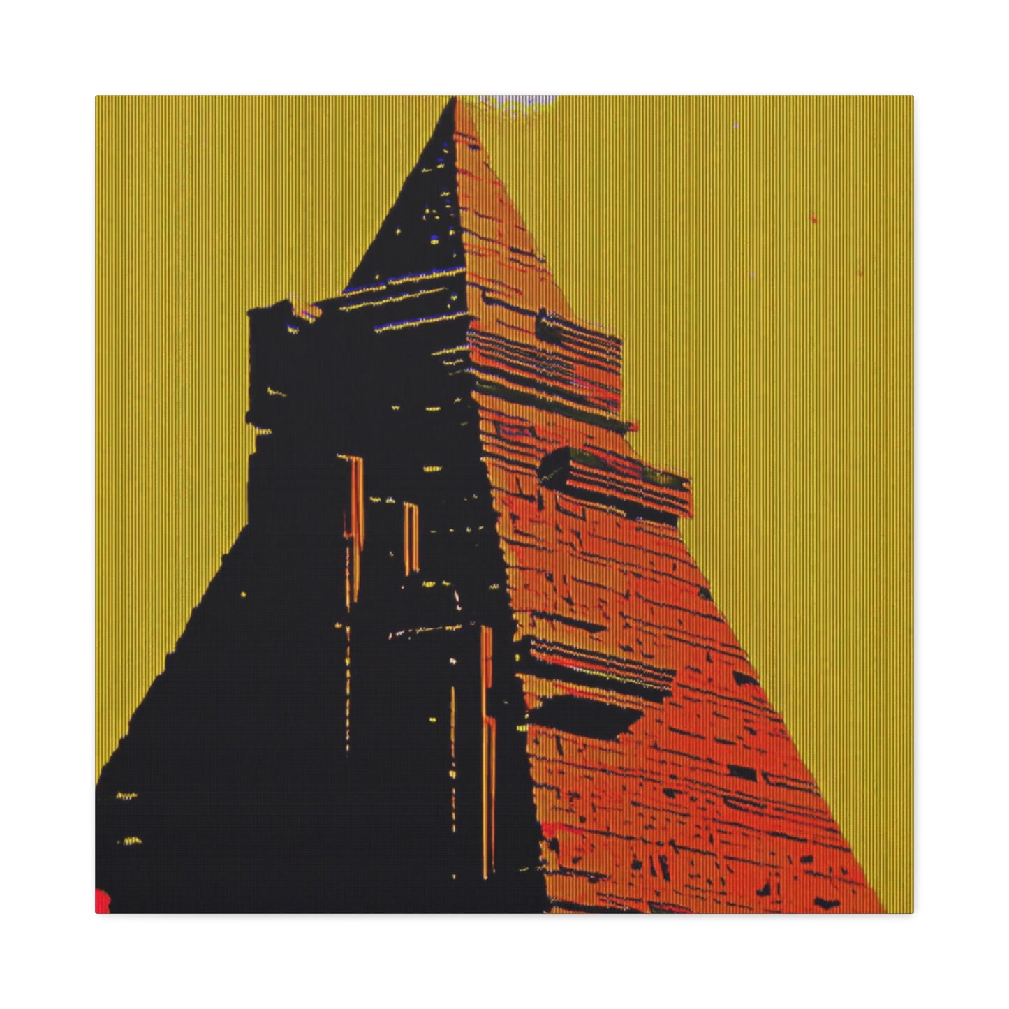 Retro Fantasy Canvas Art - A dreem of the Pyramid of Giza 🔺