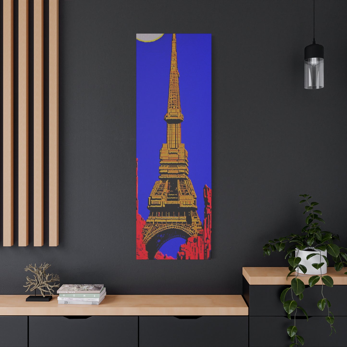 Retro Fantasy Canvas Art - A dreem of the Eiffel Tower 🗼