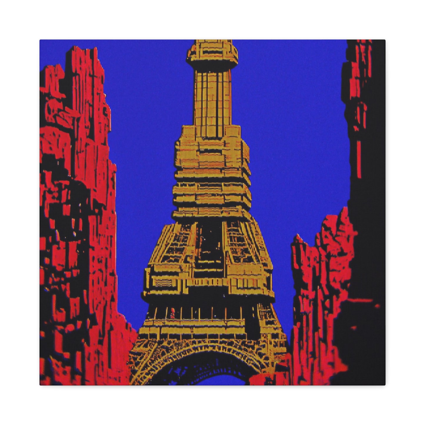 Retro Fantasy Canvas Art - A dreem of the Eiffel Tower 🗼