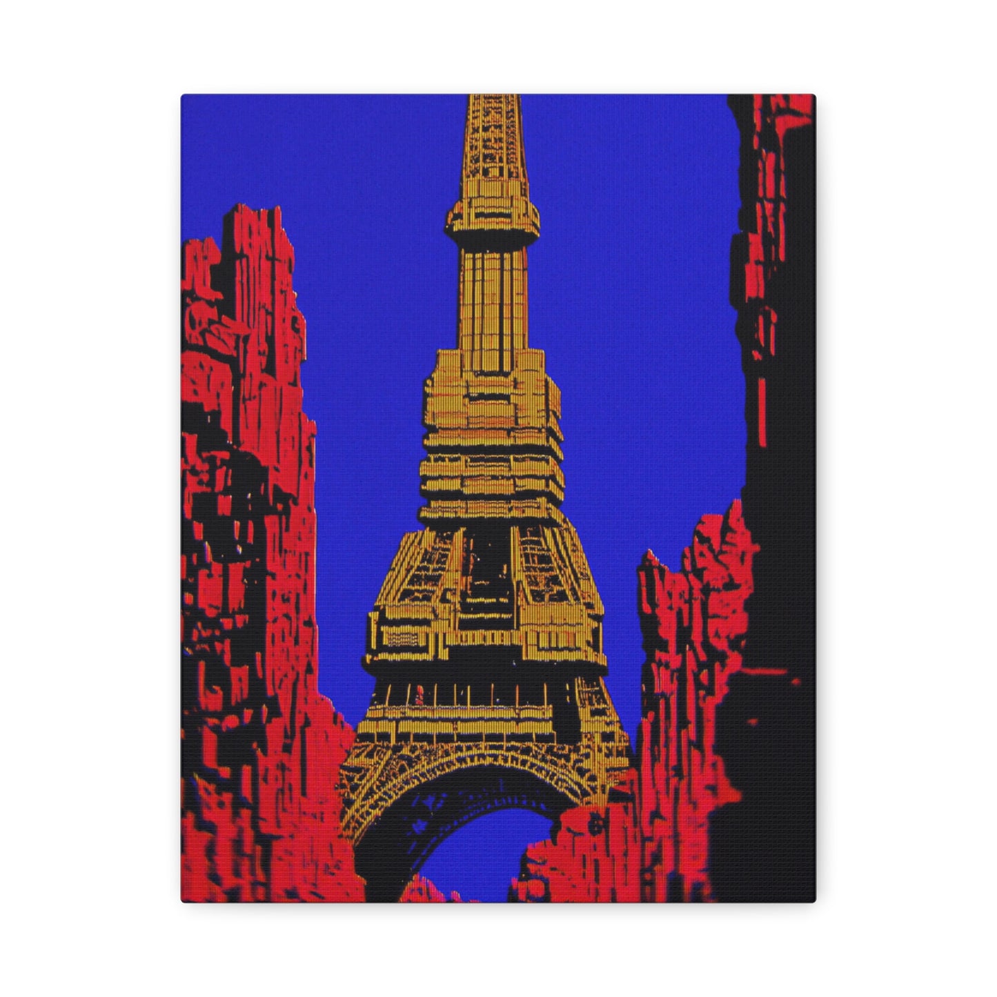 Retro Fantasy Canvas Art - A dreem of the Eiffel Tower 🗼