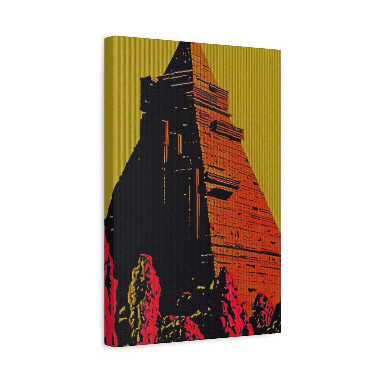 Retro Fantasy Canvas Art - A dreem of the Pyramid of Giza 🔺