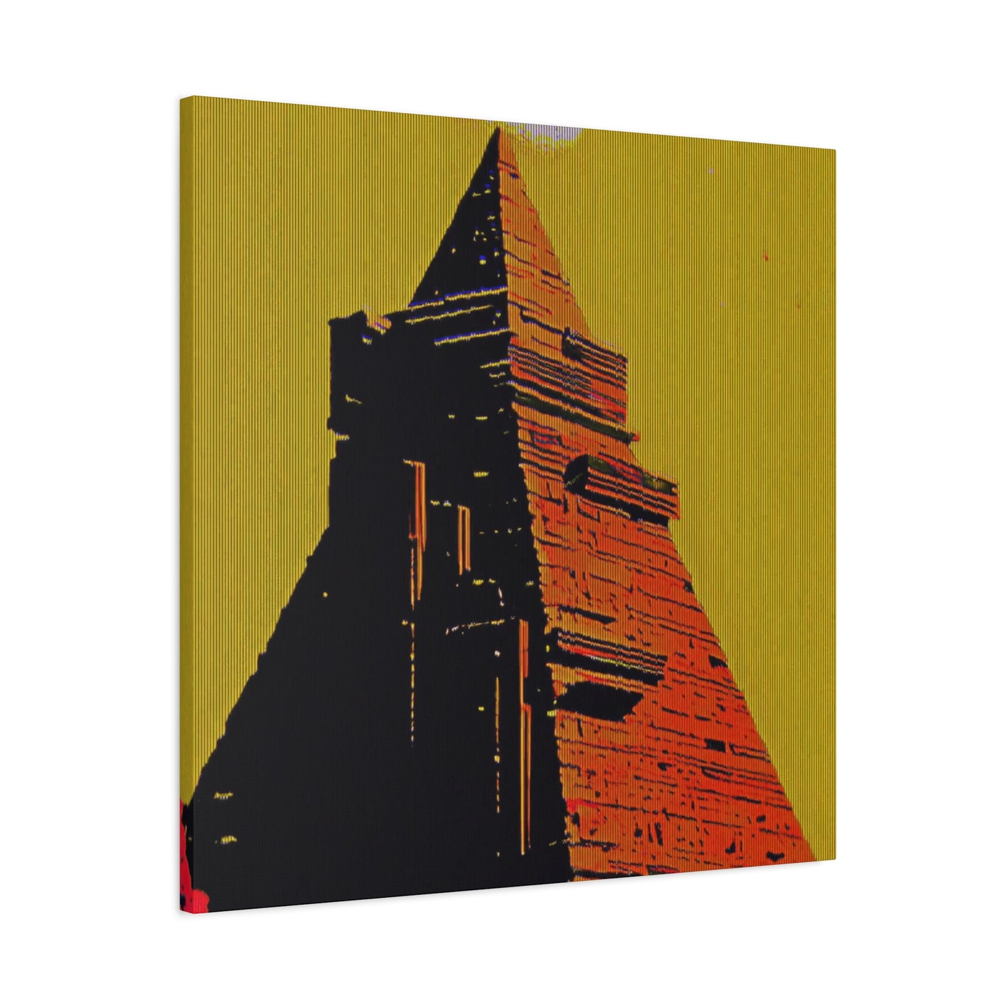 Retro Fantasy Canvas Art - A dreem of the Pyramid of Giza 🔺