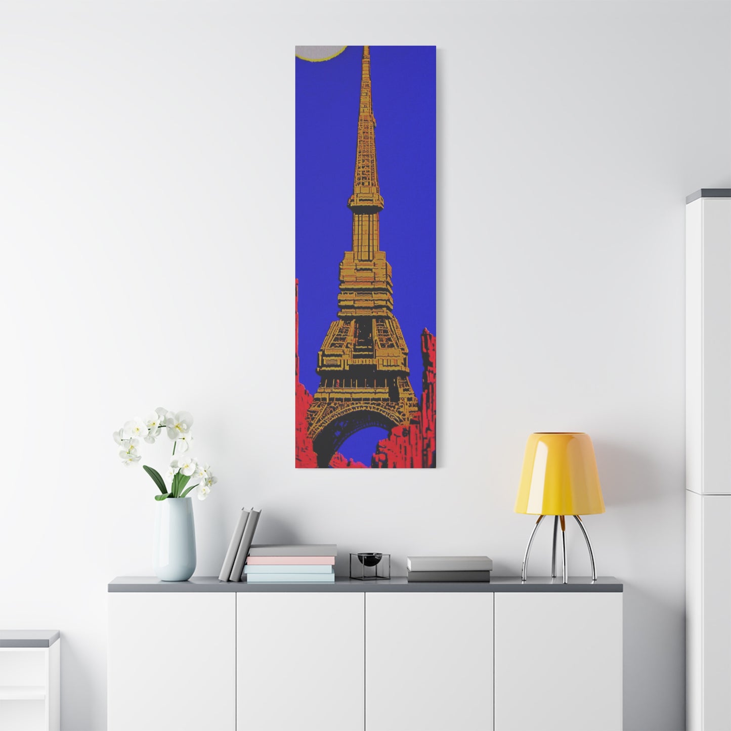 Retro Fantasy Canvas Art - A dreem of the Eiffel Tower 🗼