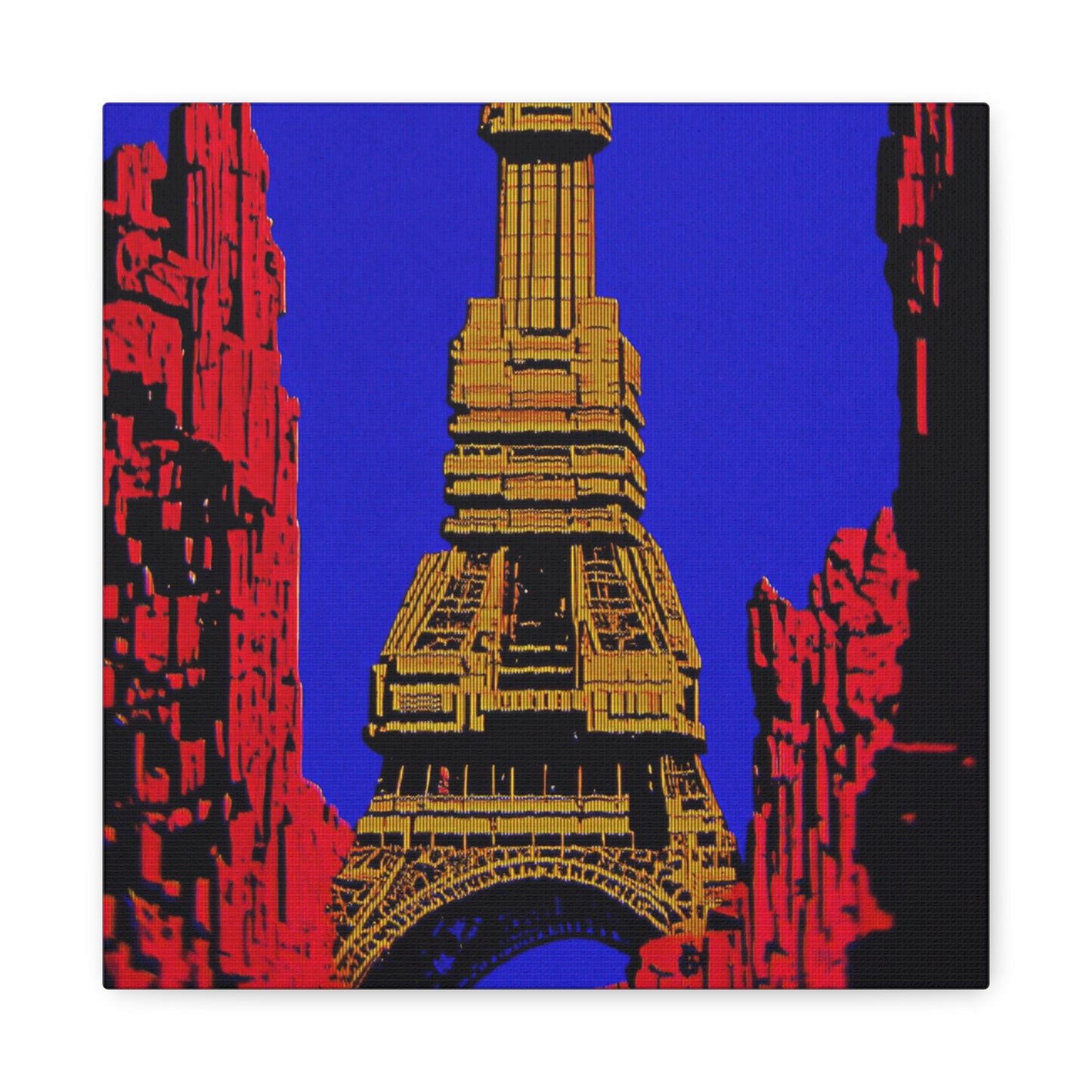 Retro Fantasy Canvas Art - A dreem of the Eiffel Tower 🗼