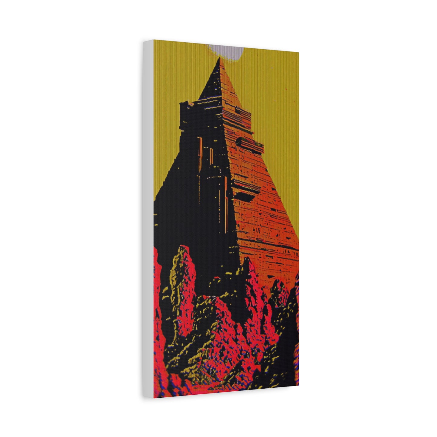 Retro Fantasy Canvas Art - A dreem of the Pyramid of Giza 🔺