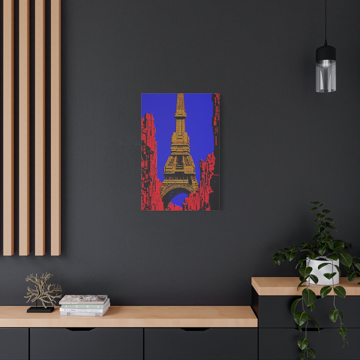 Retro Fantasy Canvas Art - A dreem of the Eiffel Tower 🗼