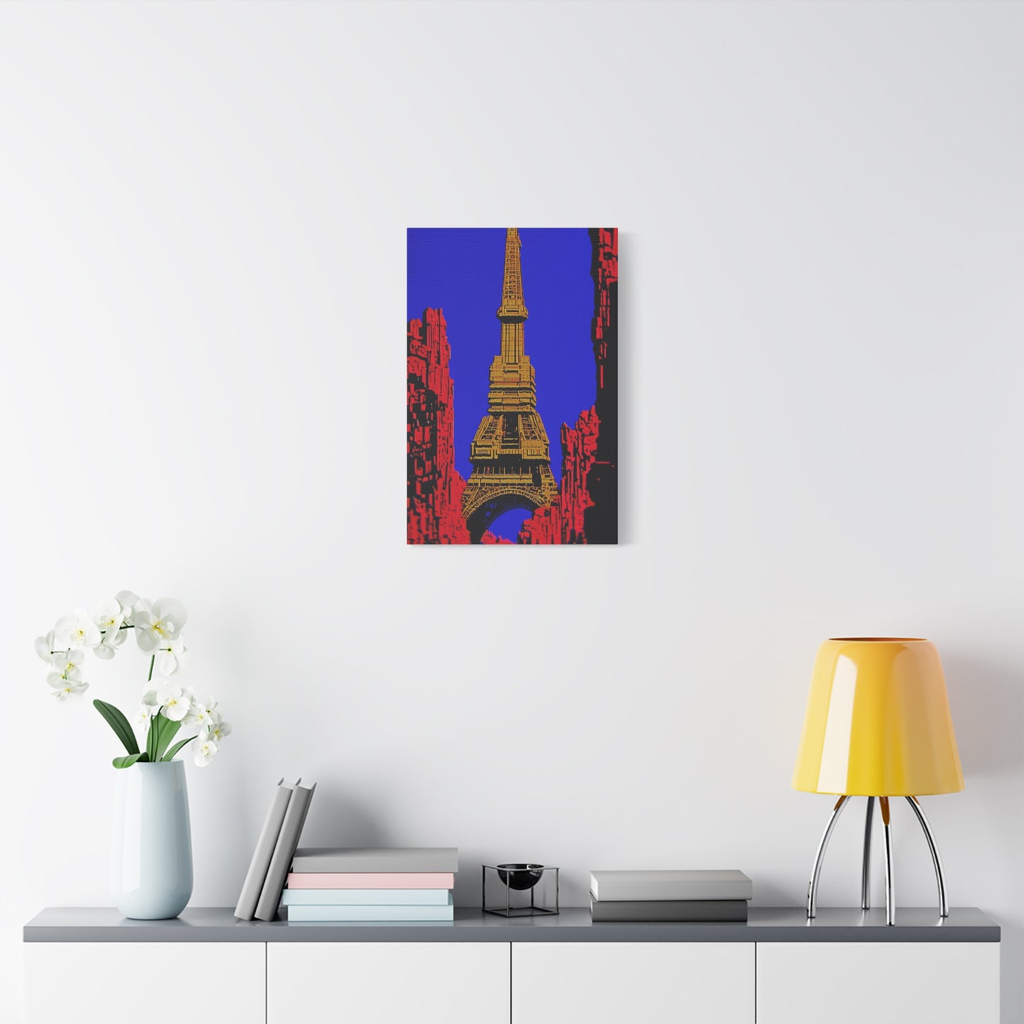 Retro Fantasy Canvas Art - A dreem of the Eiffel Tower 🗼