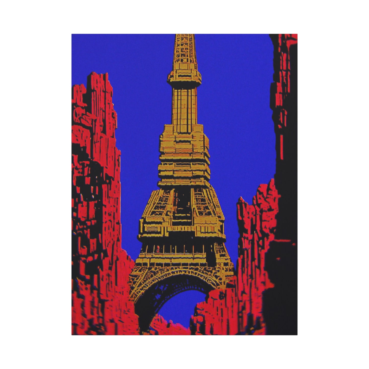 Retro Fantasy Canvas Art - A dreem of the Eiffel Tower 🗼