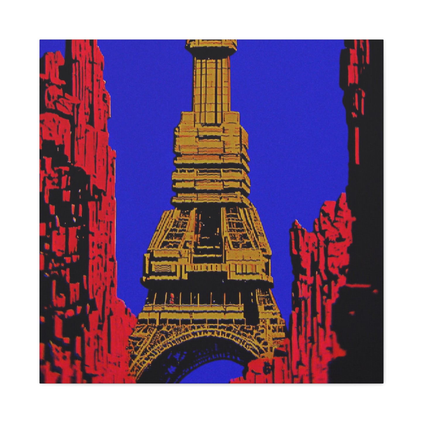 Retro Fantasy Canvas Art - A dreem of the Eiffel Tower 🗼