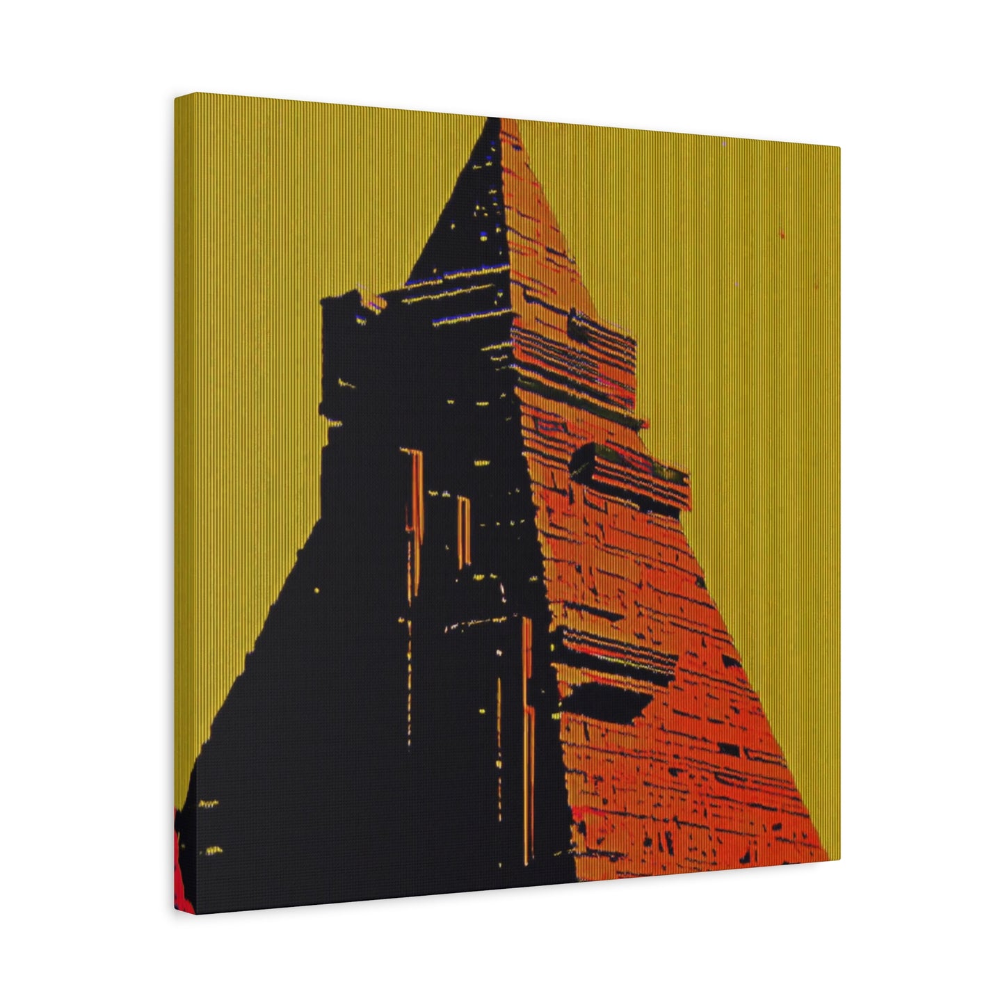 Retro Fantasy Canvas Art - A dreem of the Pyramid of Giza 🔺