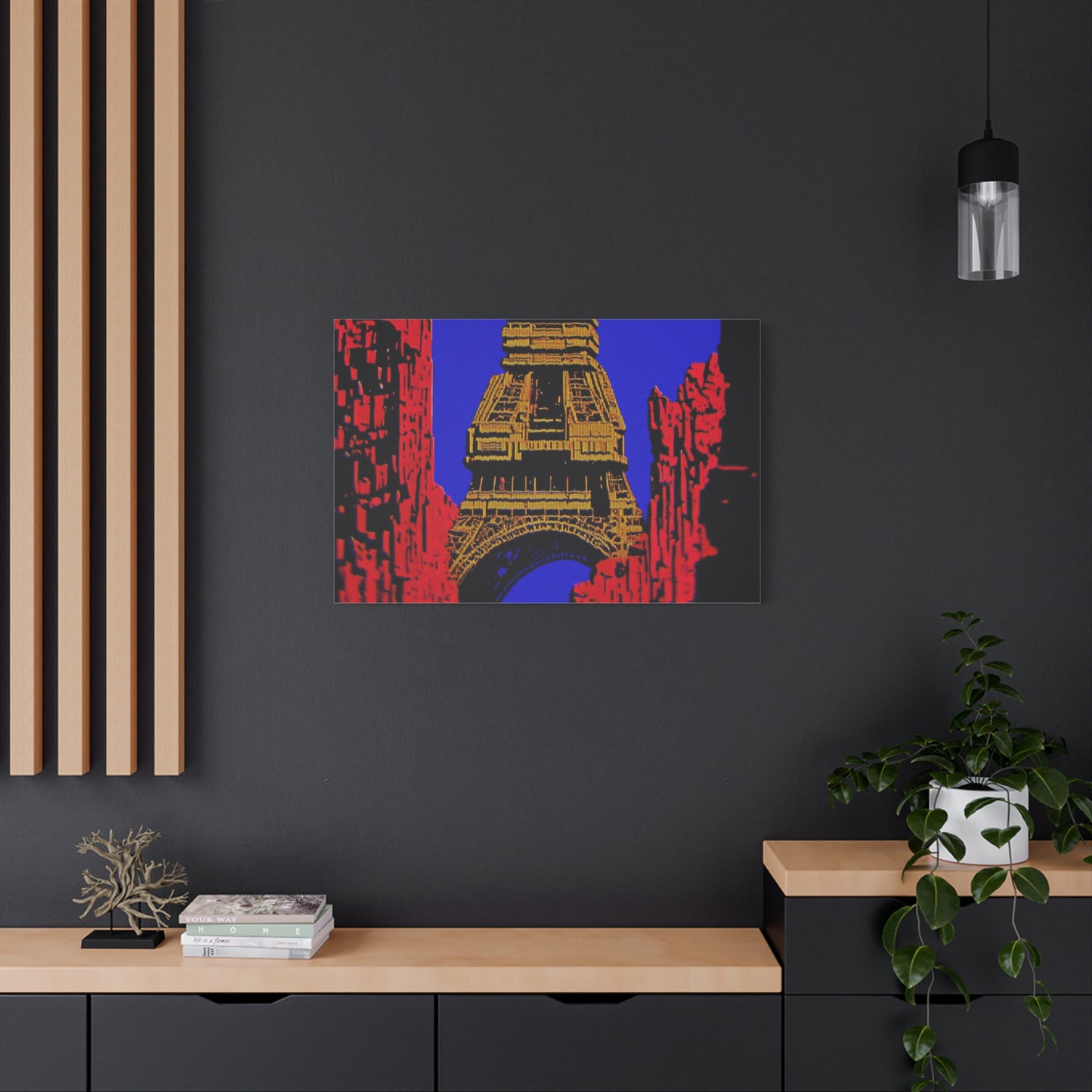 Retro Fantasy Canvas Art - A dreem of the Eiffel Tower 🗼