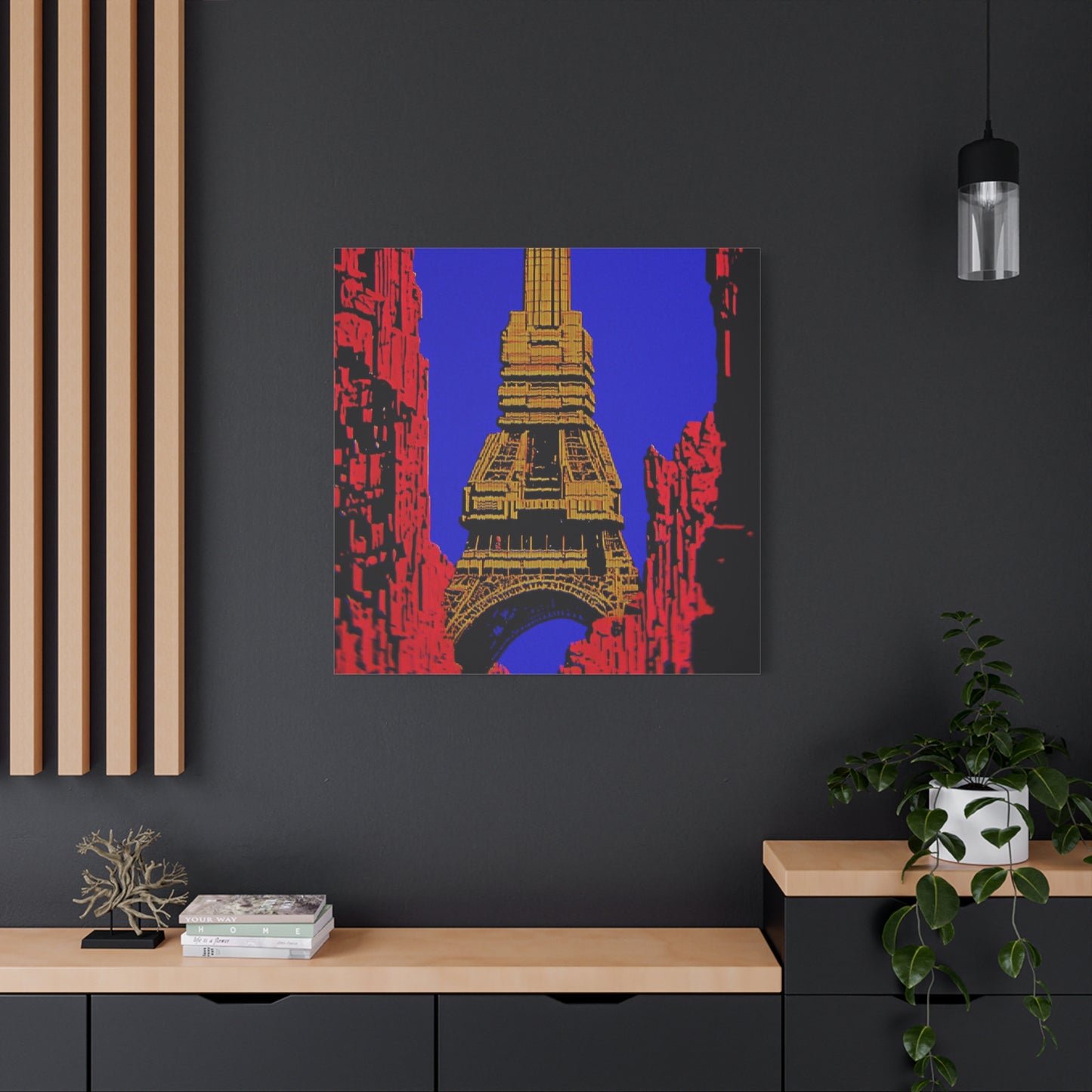 Retro Fantasy Canvas Art - A dreem of the Eiffel Tower 🗼