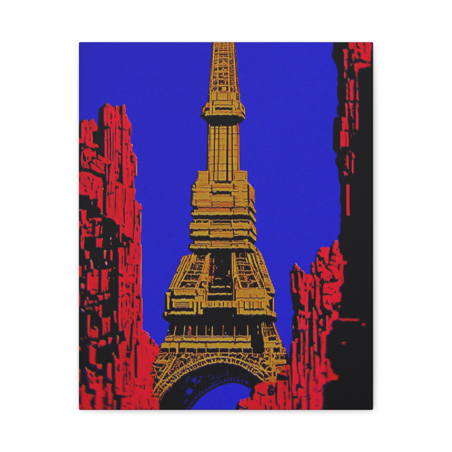 Retro Fantasy Canvas Art - A dreem of the Eiffel Tower 🗼