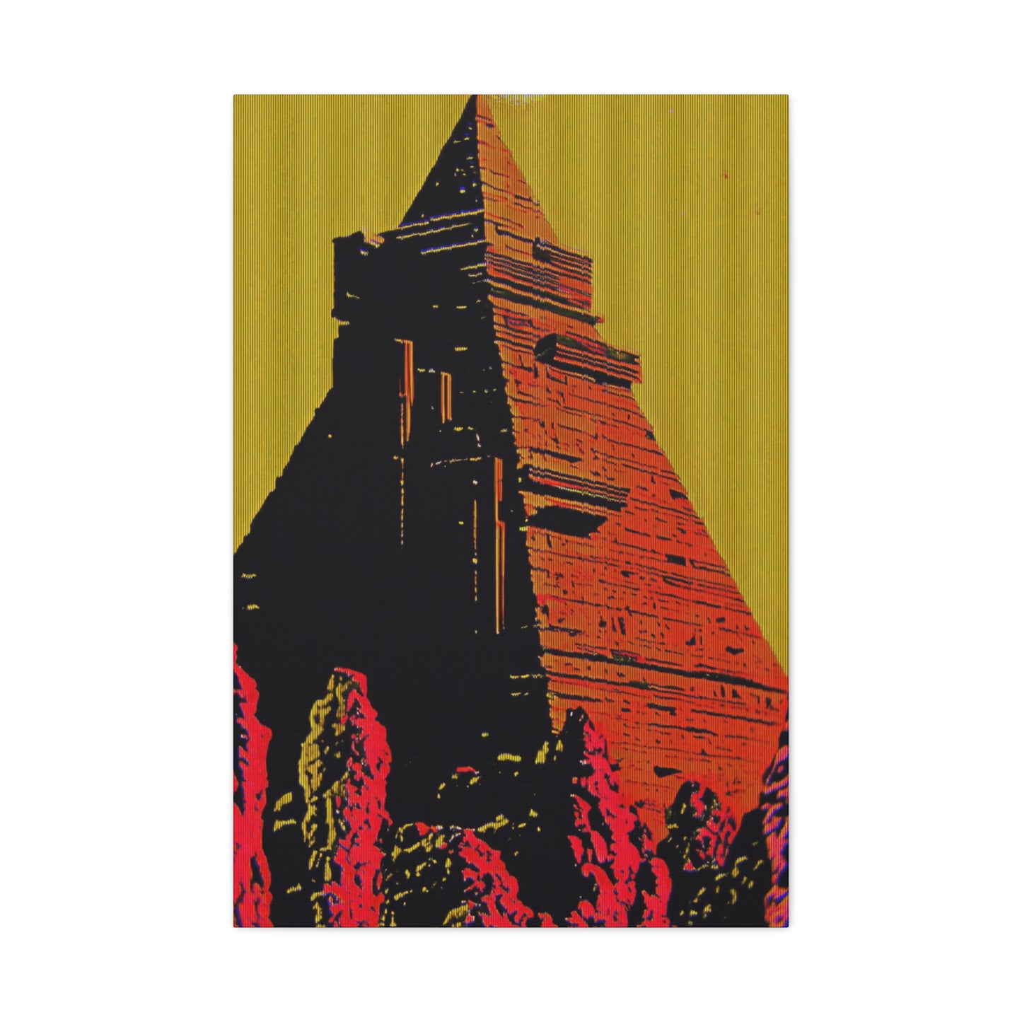 Retro Fantasy Canvas Art - A dreem of the Pyramid of Giza 🔺