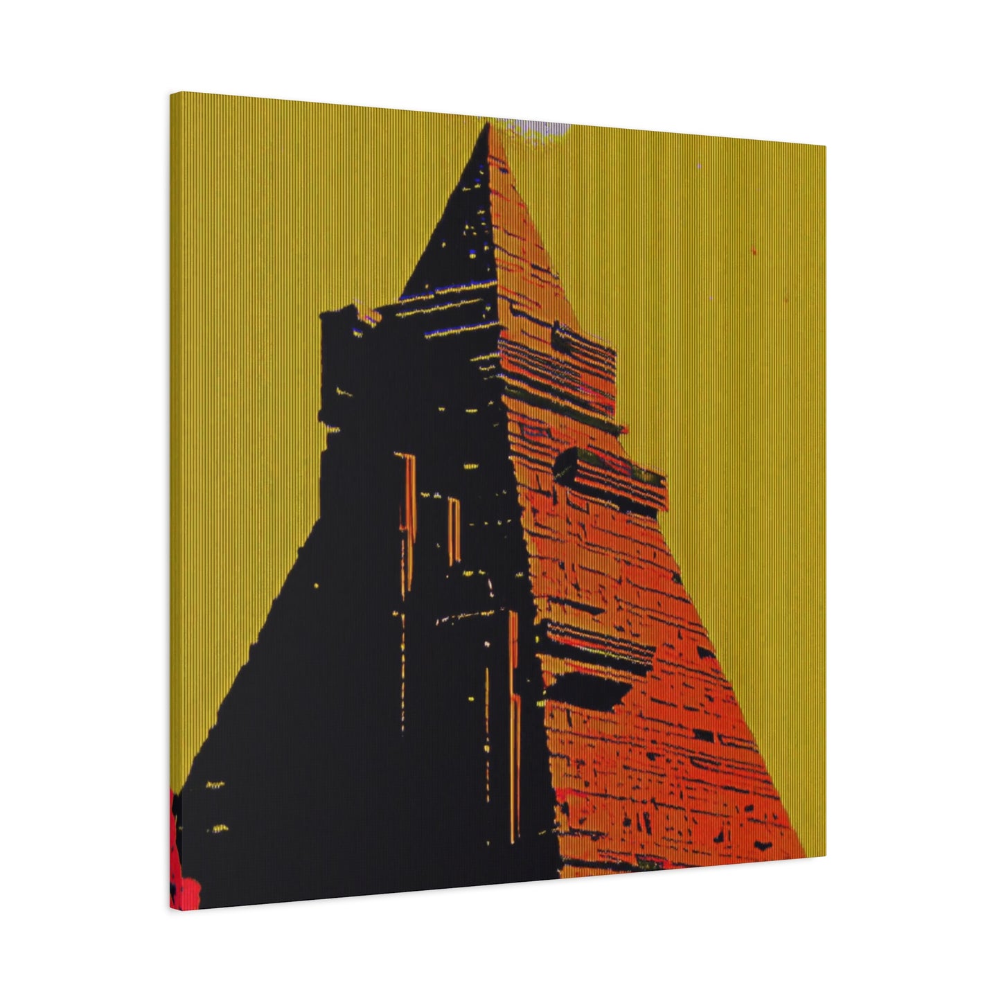 Retro Fantasy Canvas Art - A dreem of the Pyramid of Giza 🔺