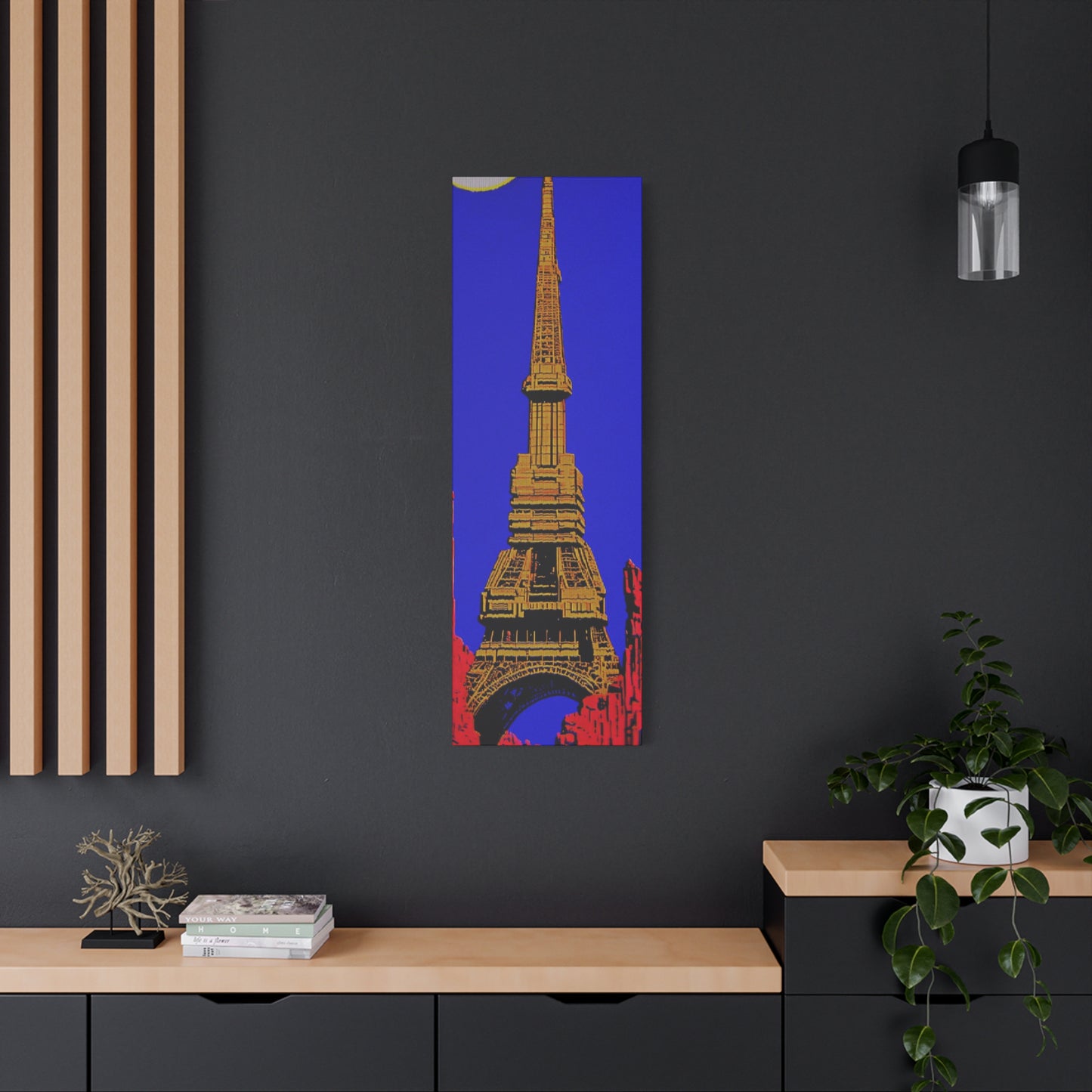 Retro Fantasy Canvas Art - A dreem of the Eiffel Tower 🗼