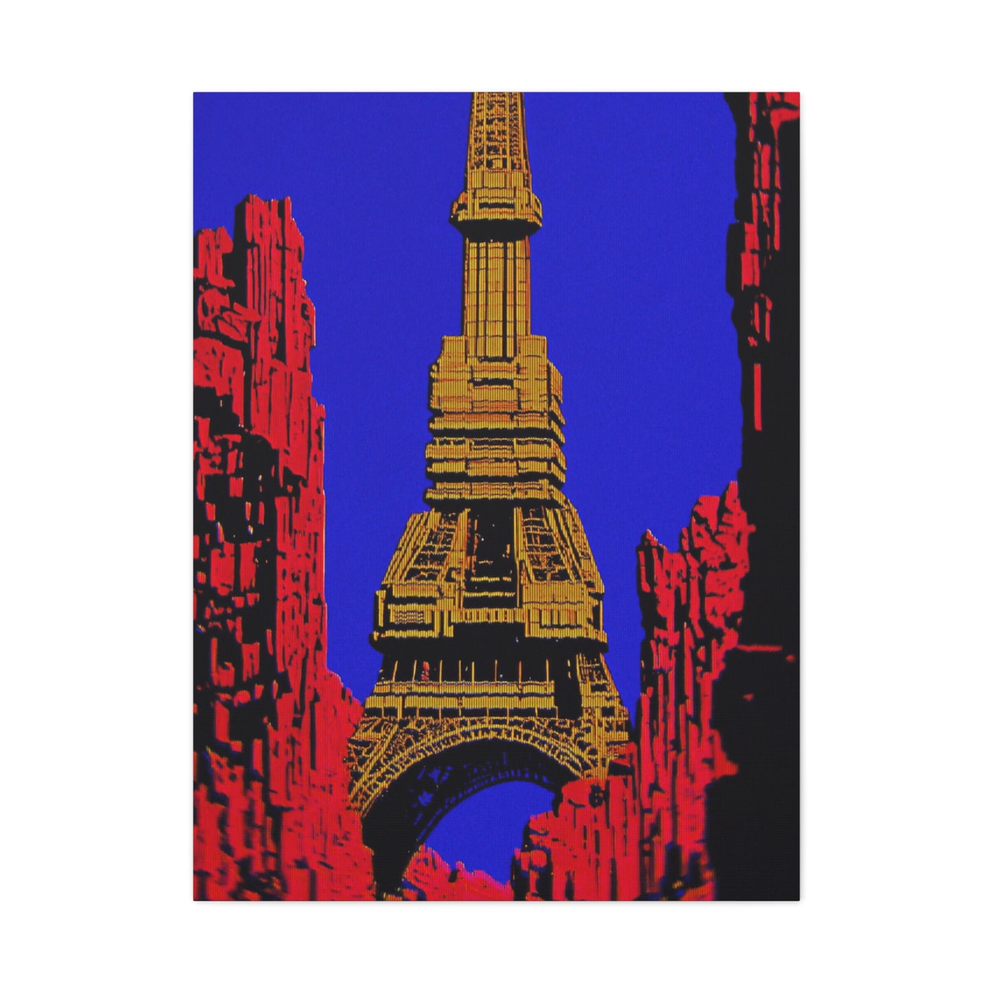 Retro Fantasy Canvas Art - A dreem of the Eiffel Tower 🗼