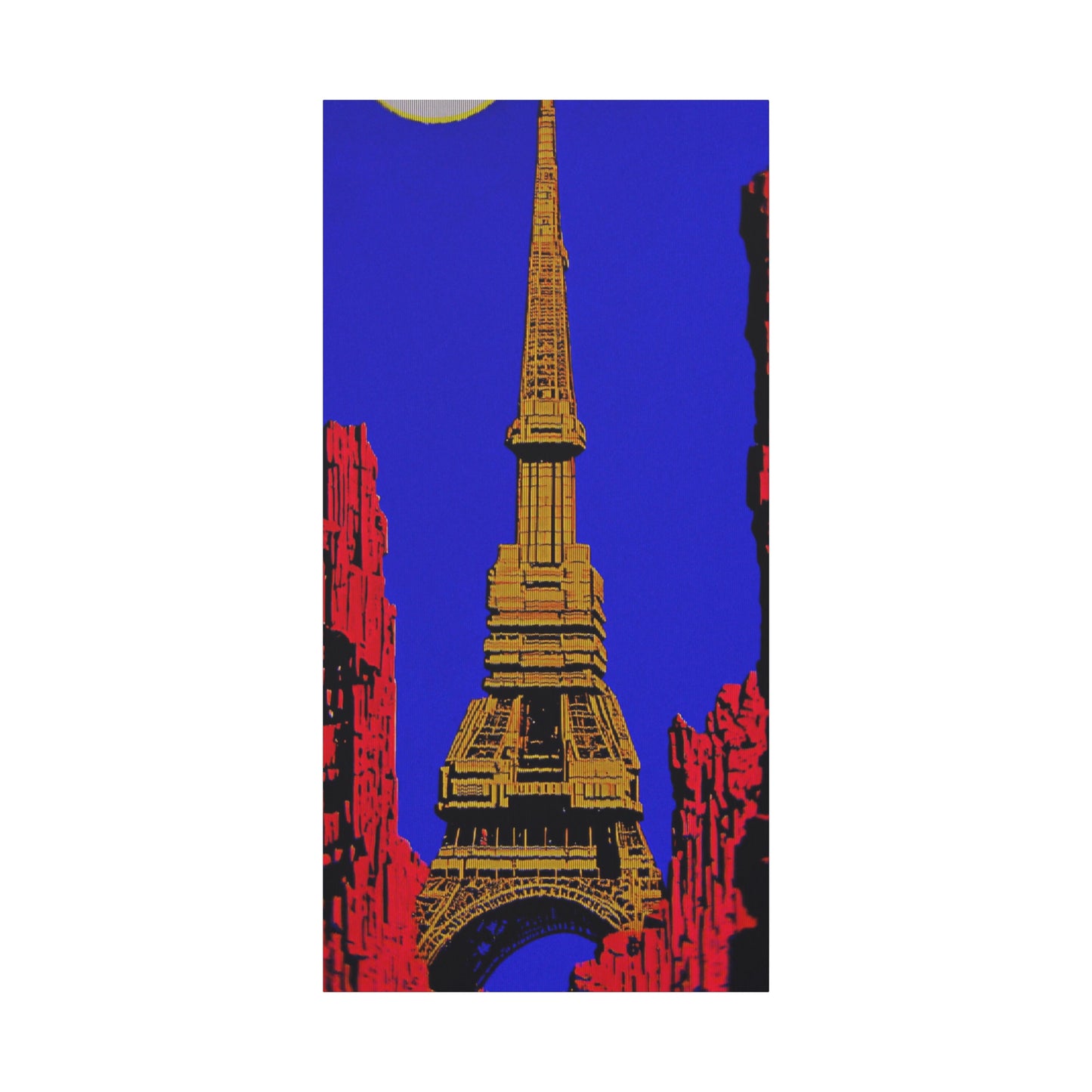 Retro Fantasy Canvas Art - A dreem of the Eiffel Tower 🗼