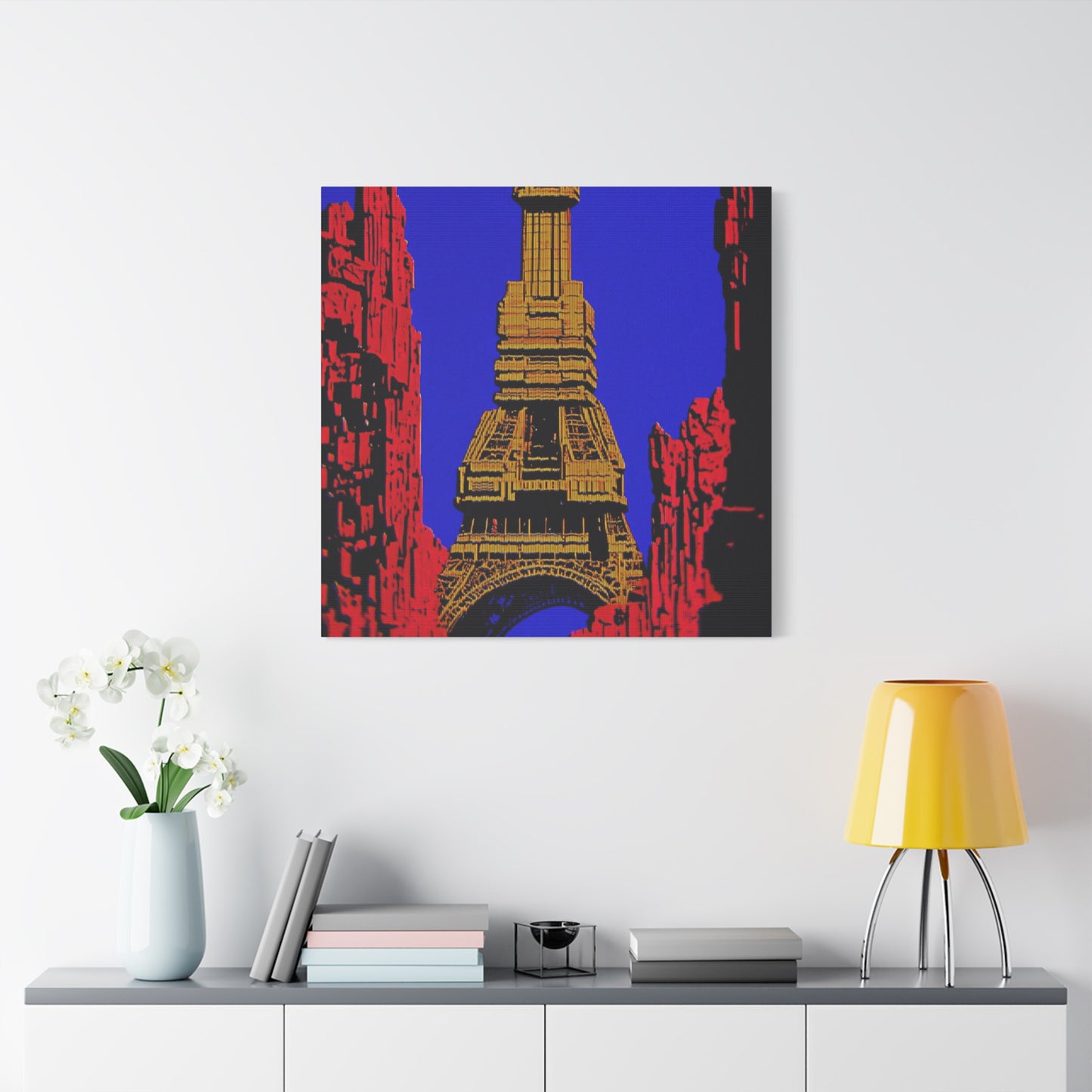 Retro Fantasy Canvas Art - A dreem of the Eiffel Tower 🗼