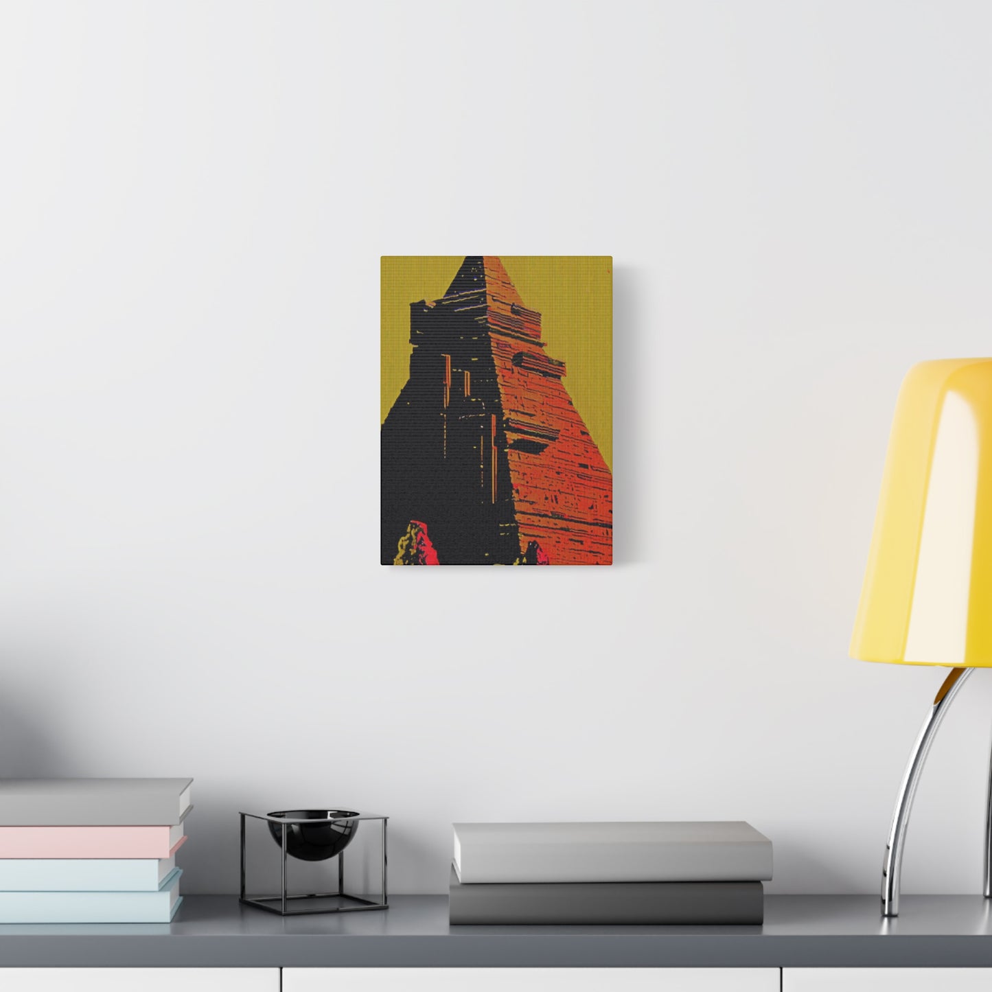 Retro Fantasy Canvas Art - A dreem of the Pyramid of Giza 🔺