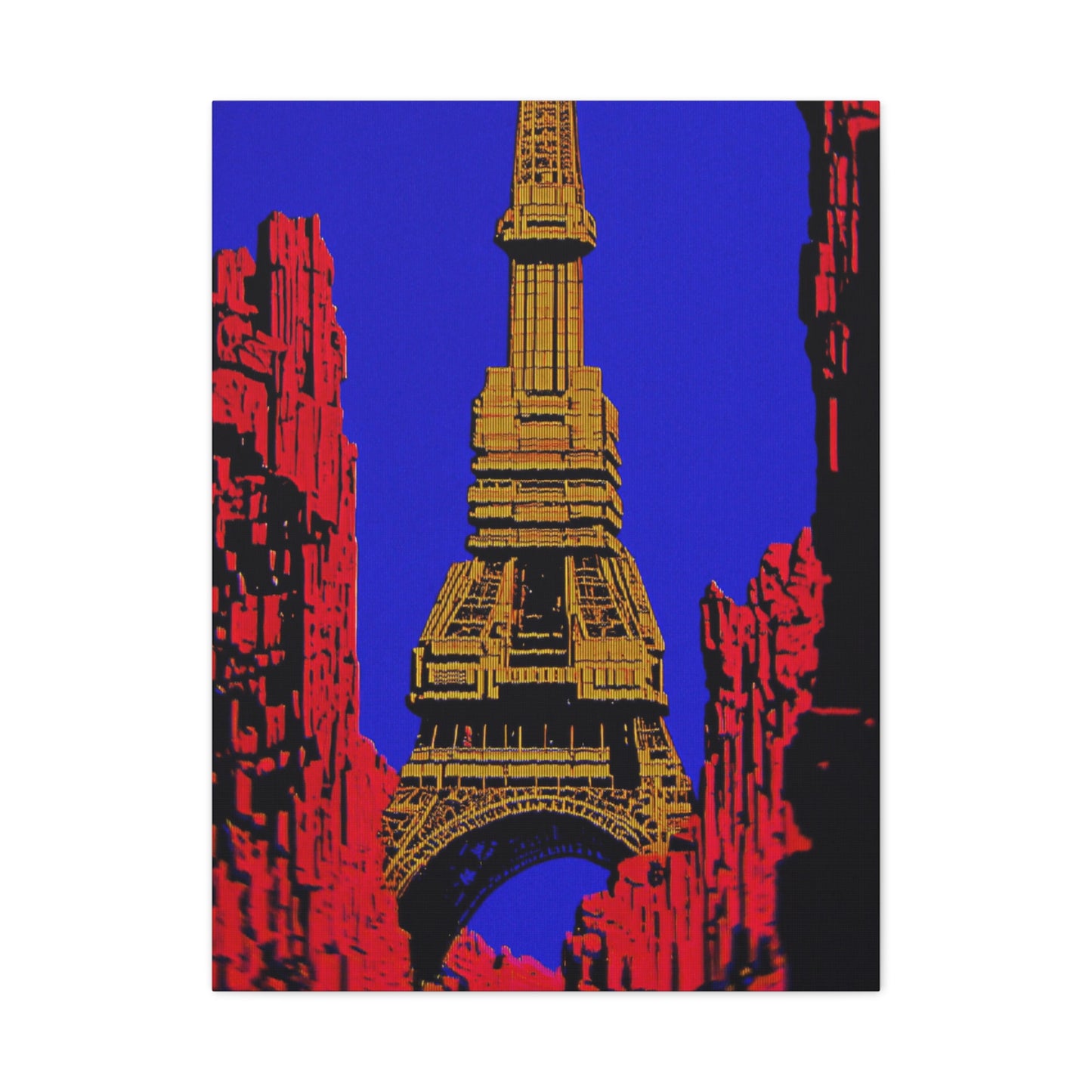 Retro Fantasy Canvas Art - A dreem of the Eiffel Tower 🗼