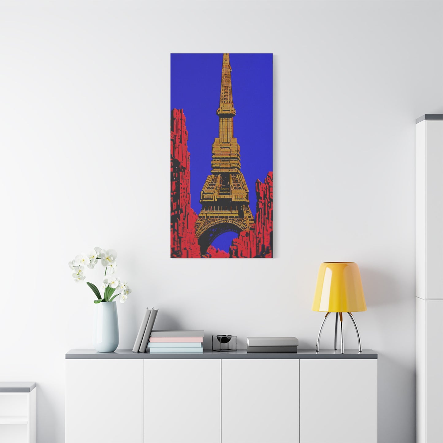 Retro Fantasy Canvas Art - A dreem of the Eiffel Tower 🗼