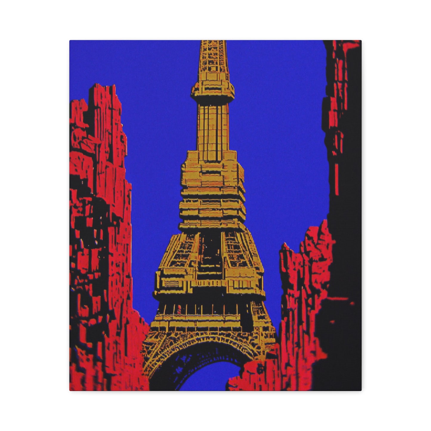 Retro Fantasy Canvas Art - A dreem of the Eiffel Tower 🗼