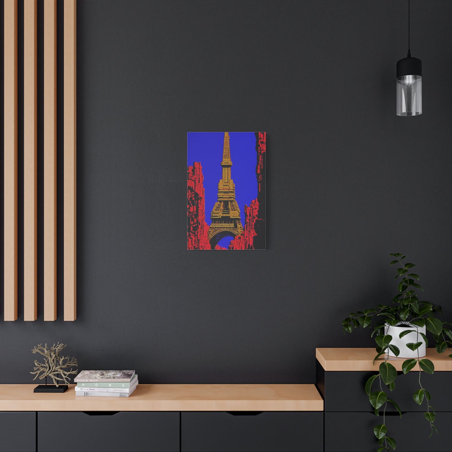 Retro Fantasy Canvas Art - A dreem of the Eiffel Tower 🗼