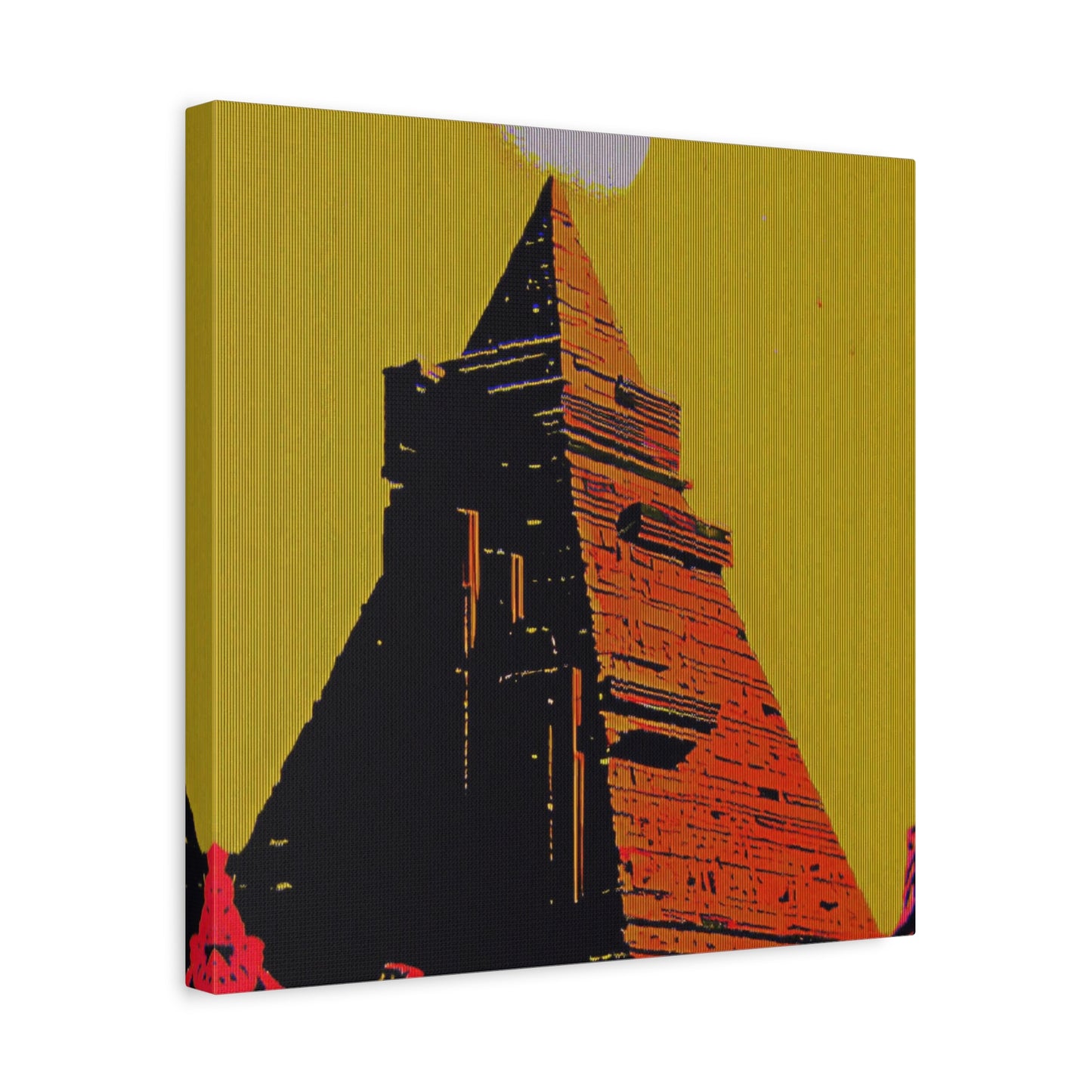 Retro Fantasy Canvas Art - A dreem of the Pyramid of Giza 🔺