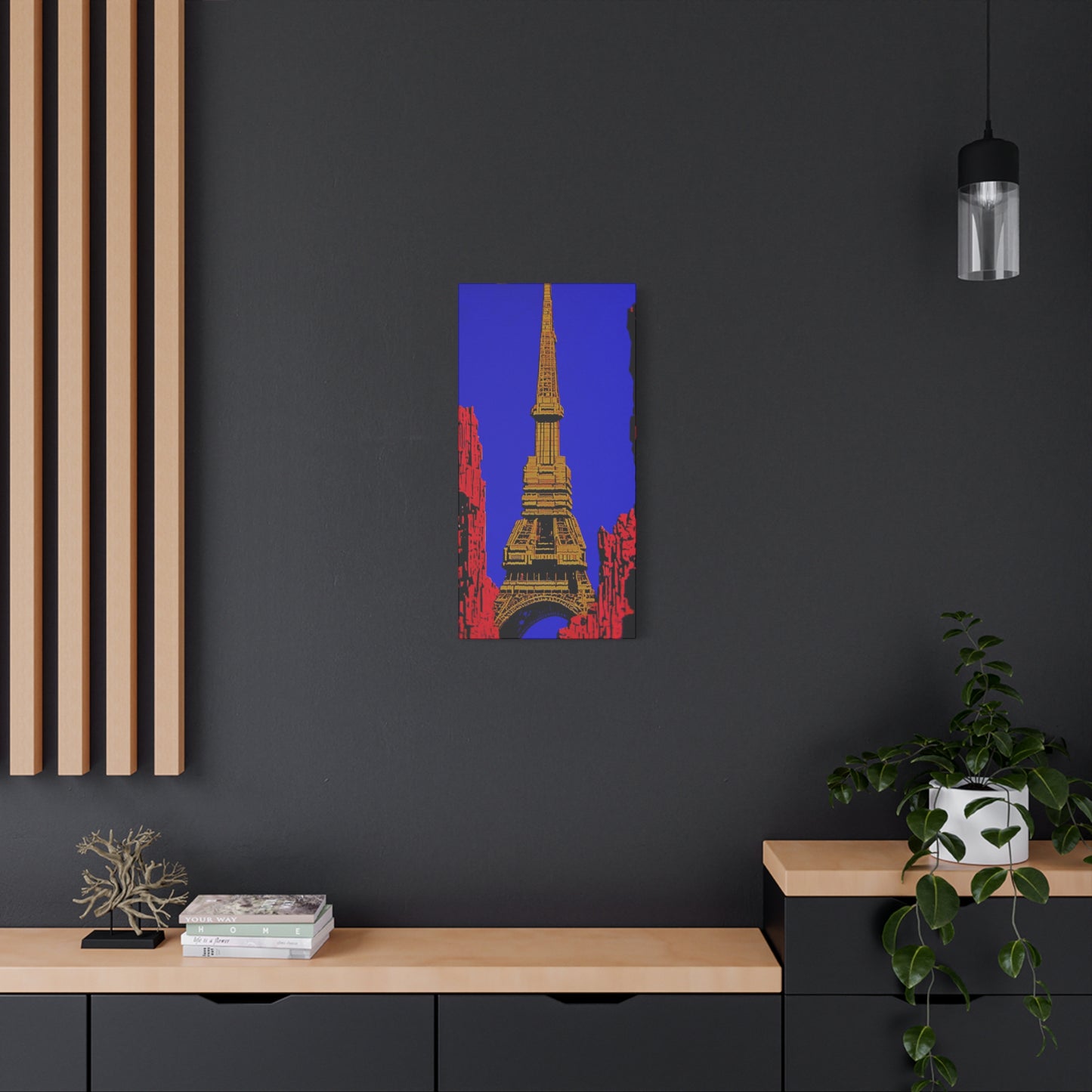 Retro Fantasy Canvas Art - A dreem of the Eiffel Tower 🗼