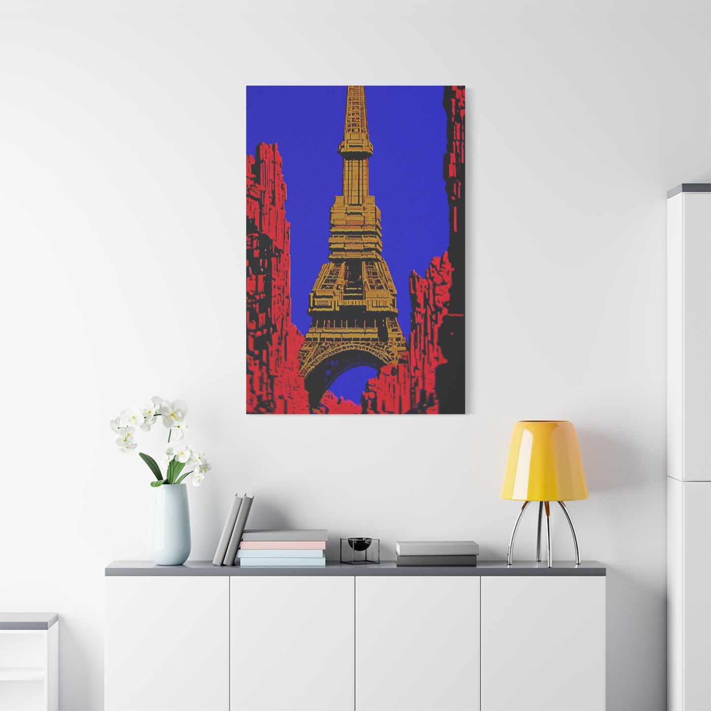 Retro Fantasy Canvas Art - A dreem of the Eiffel Tower 🗼