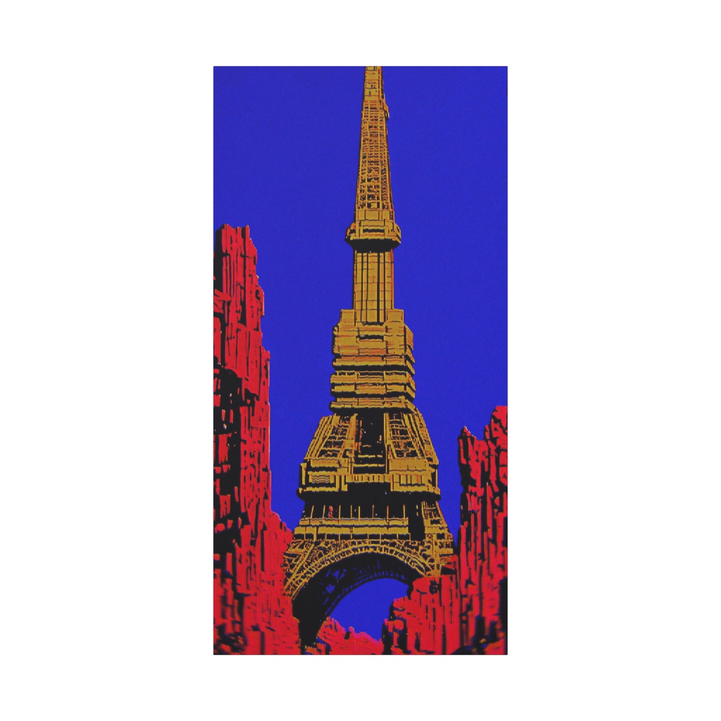 Retro Fantasy Canvas Art - A dreem of the Eiffel Tower 🗼