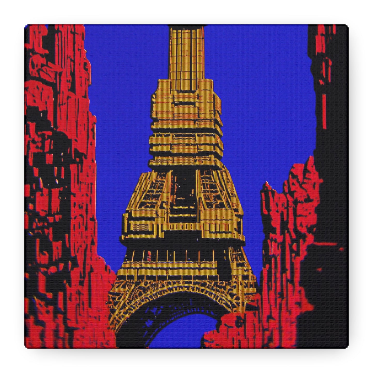 Retro Fantasy Canvas Art - A dreem of the Eiffel Tower 🗼