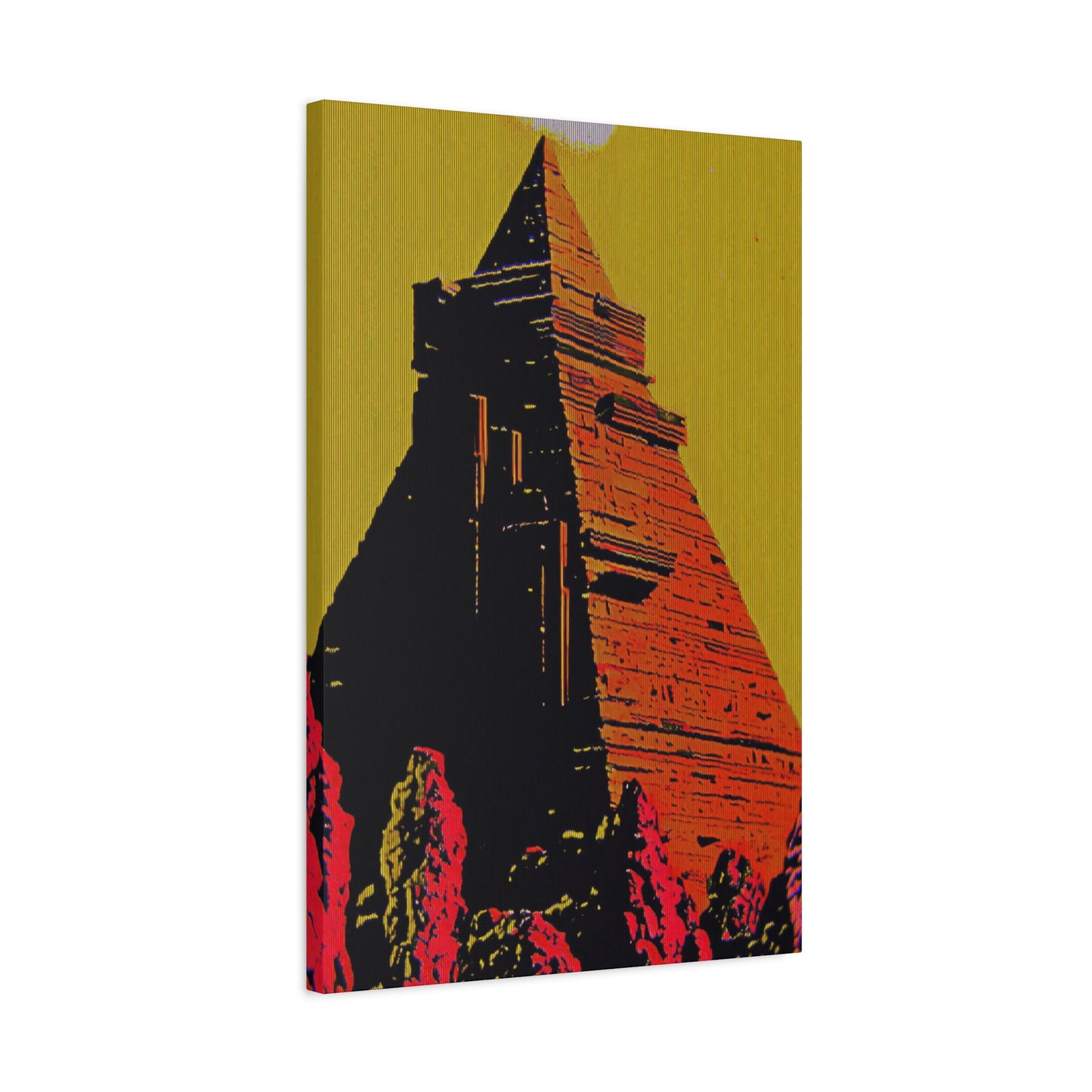 Retro Fantasy Canvas Art - A dreem of the Pyramid of Giza 🔺