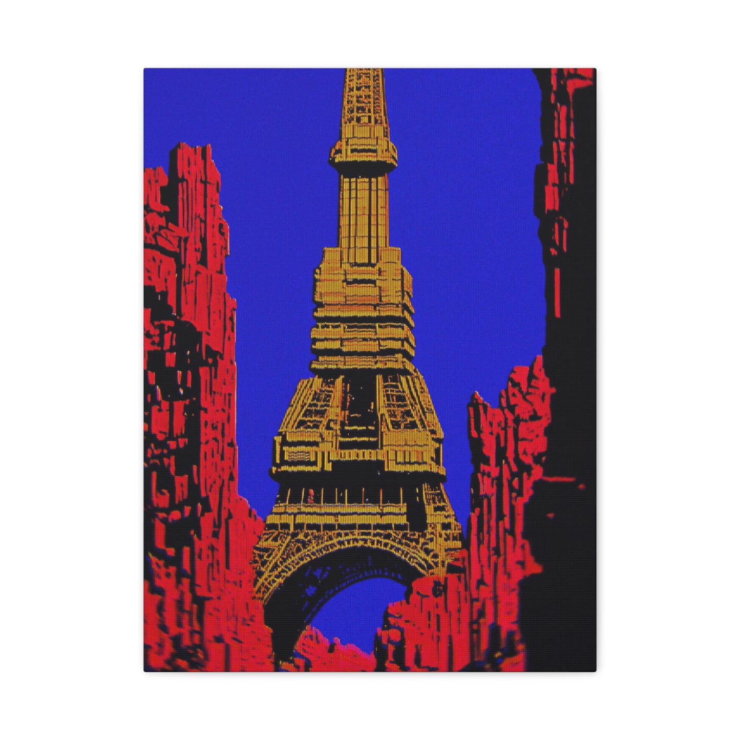 Retro Fantasy Canvas Art - A dreem of the Eiffel Tower 🗼