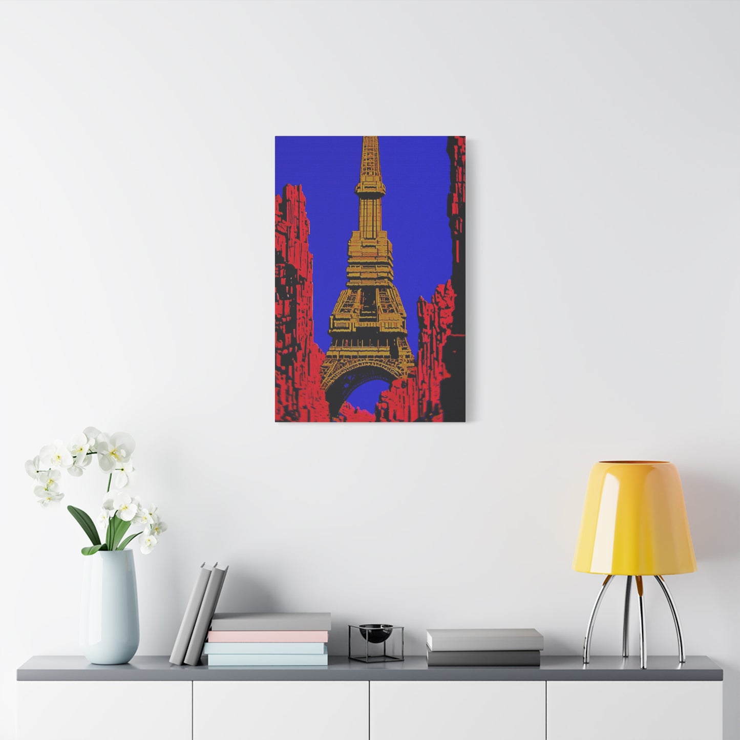 Retro Fantasy Canvas Art - A dreem of the Eiffel Tower 🗼