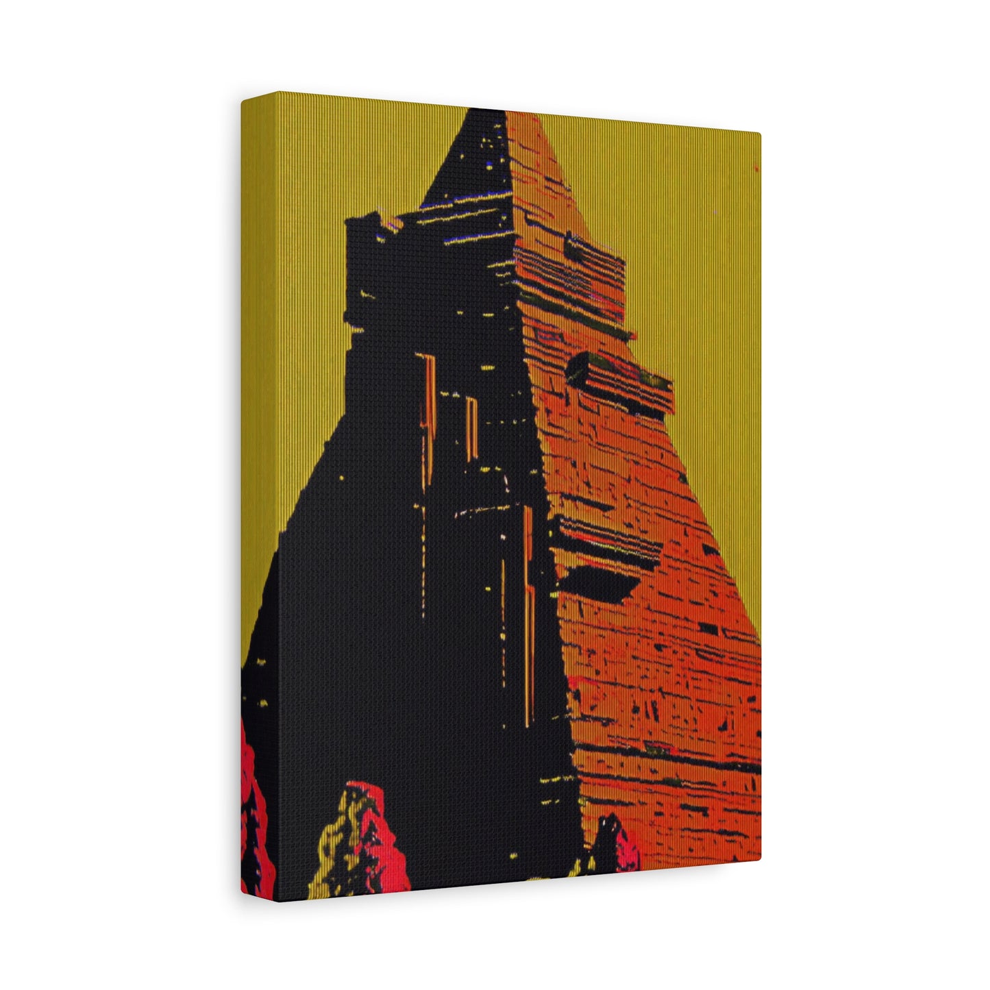 Retro Fantasy Canvas Art - A dreem of the Pyramid of Giza 🔺