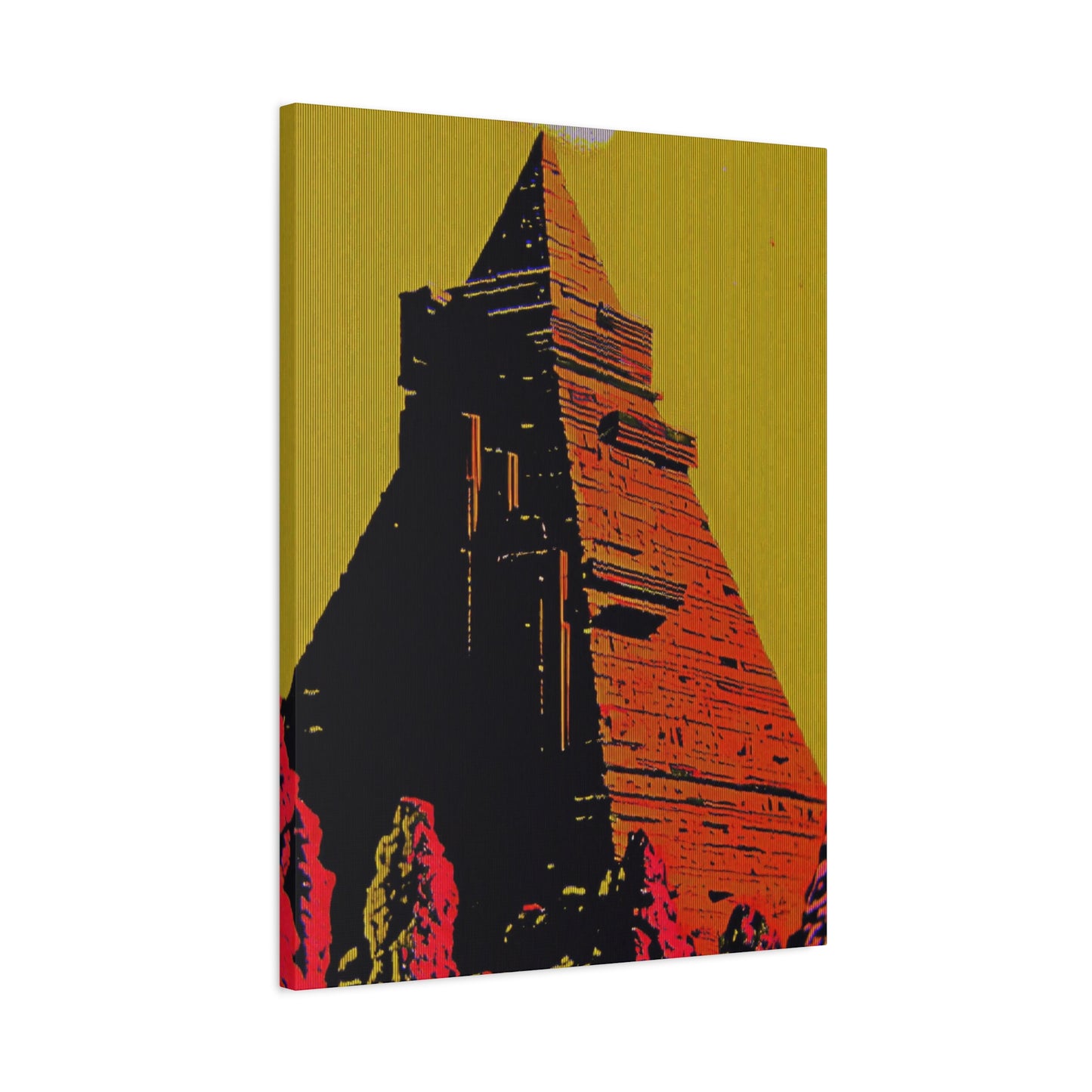 Retro Fantasy Canvas Art - A dreem of the Pyramid of Giza 🔺