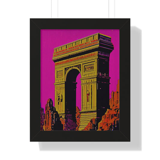 Retro Fantasy Framed Poster - A dreem of Arc de Triomphe 🏯