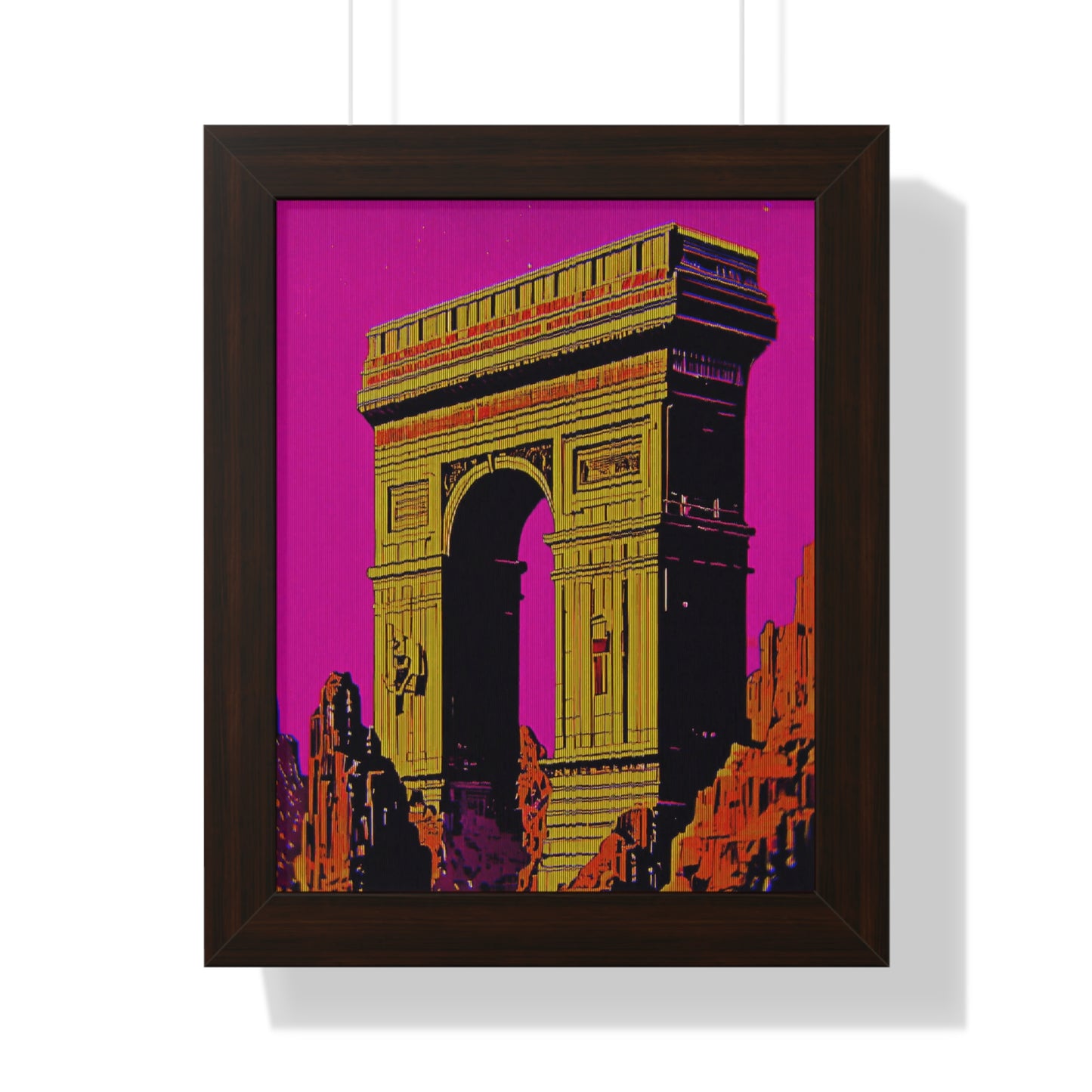 Retro Fantasy Framed Poster - A dreem of Arc de Triomphe 🏯