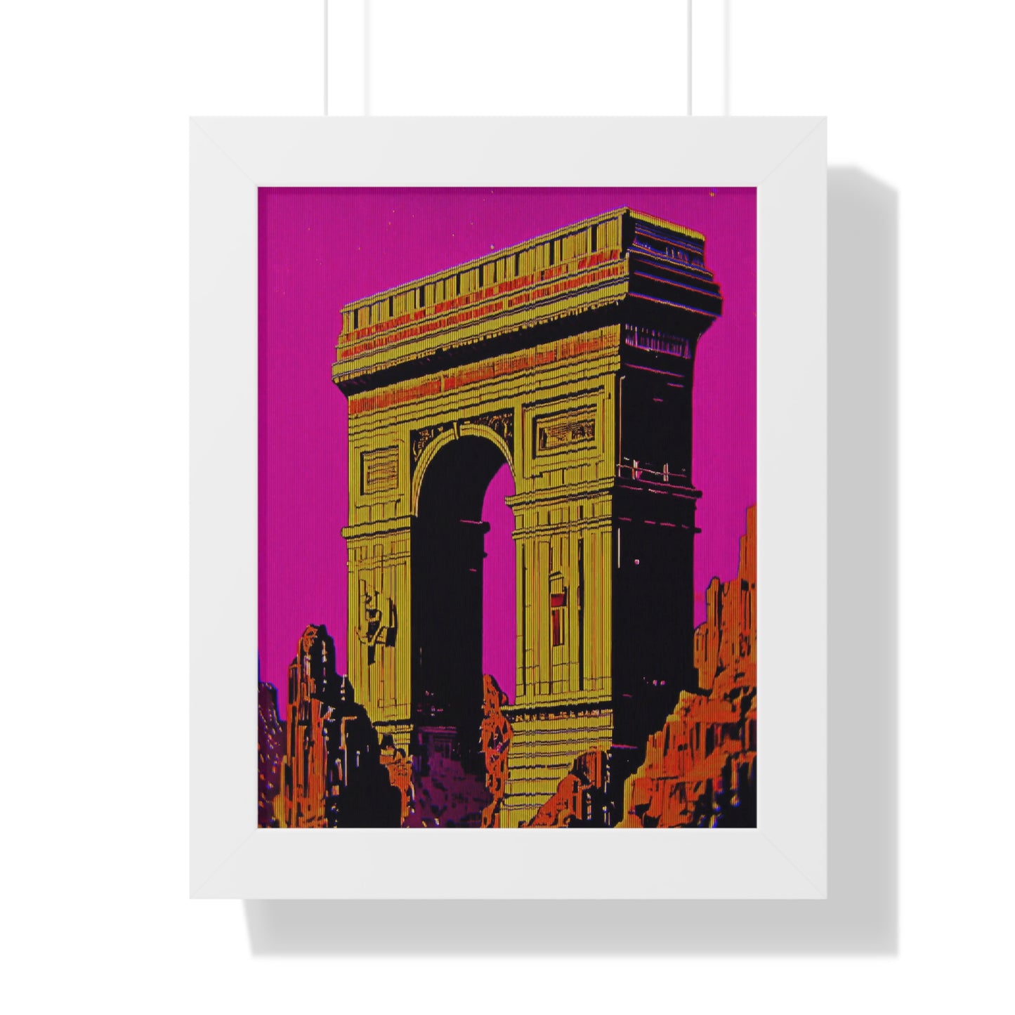 Retro Fantasy Framed Poster - A dreem of Arc de Triomphe 🏯