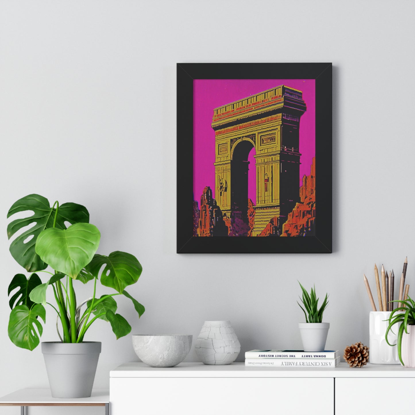 Retro Fantasy Framed Poster - A dreem of Arc de Triomphe 🏯