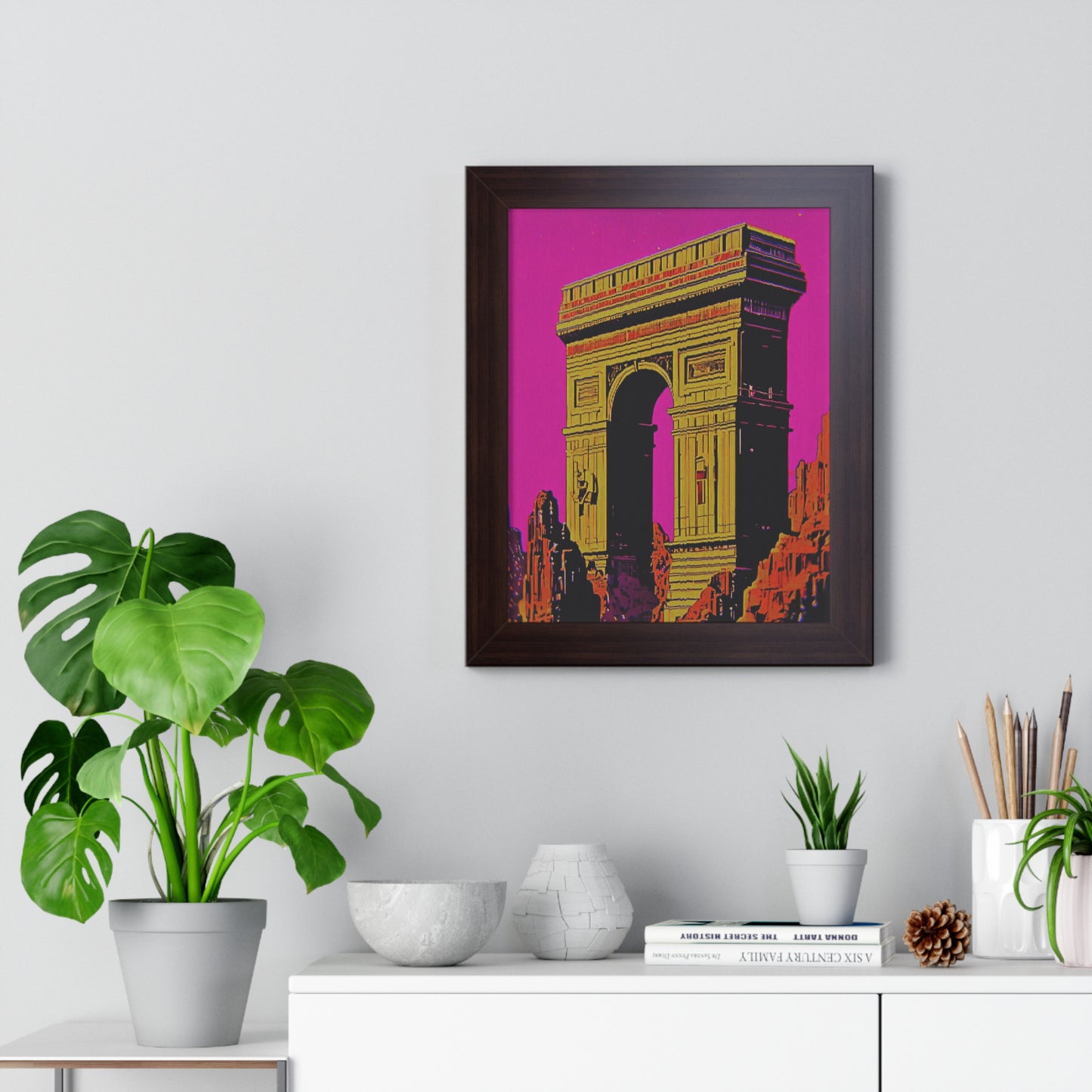 Retro Fantasy Framed Poster - A dreem of Arc de Triomphe 🏯